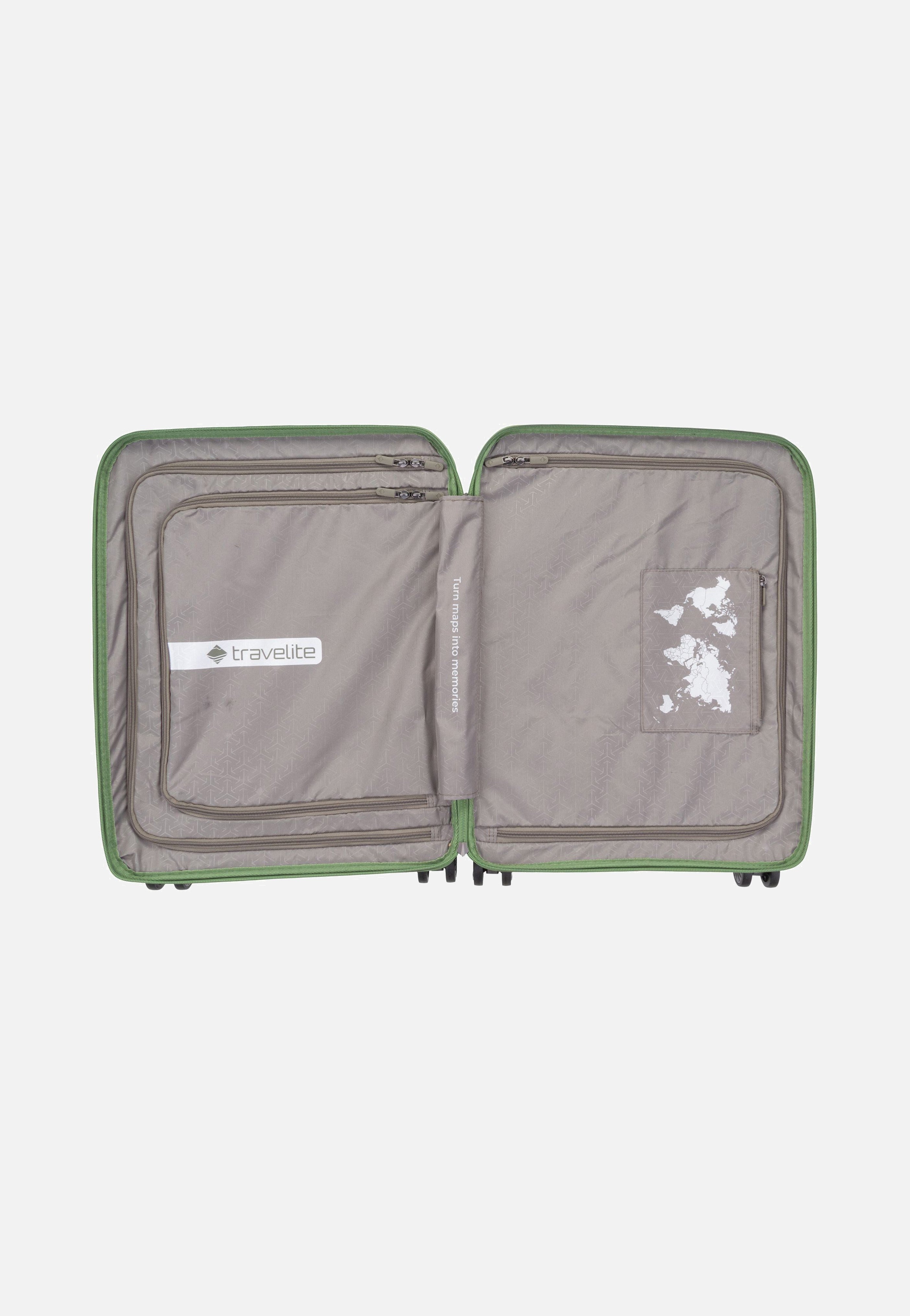 travelite - Mooby 4w Trolley S Front Pocket Grün - Suitcase | Neutral-Image