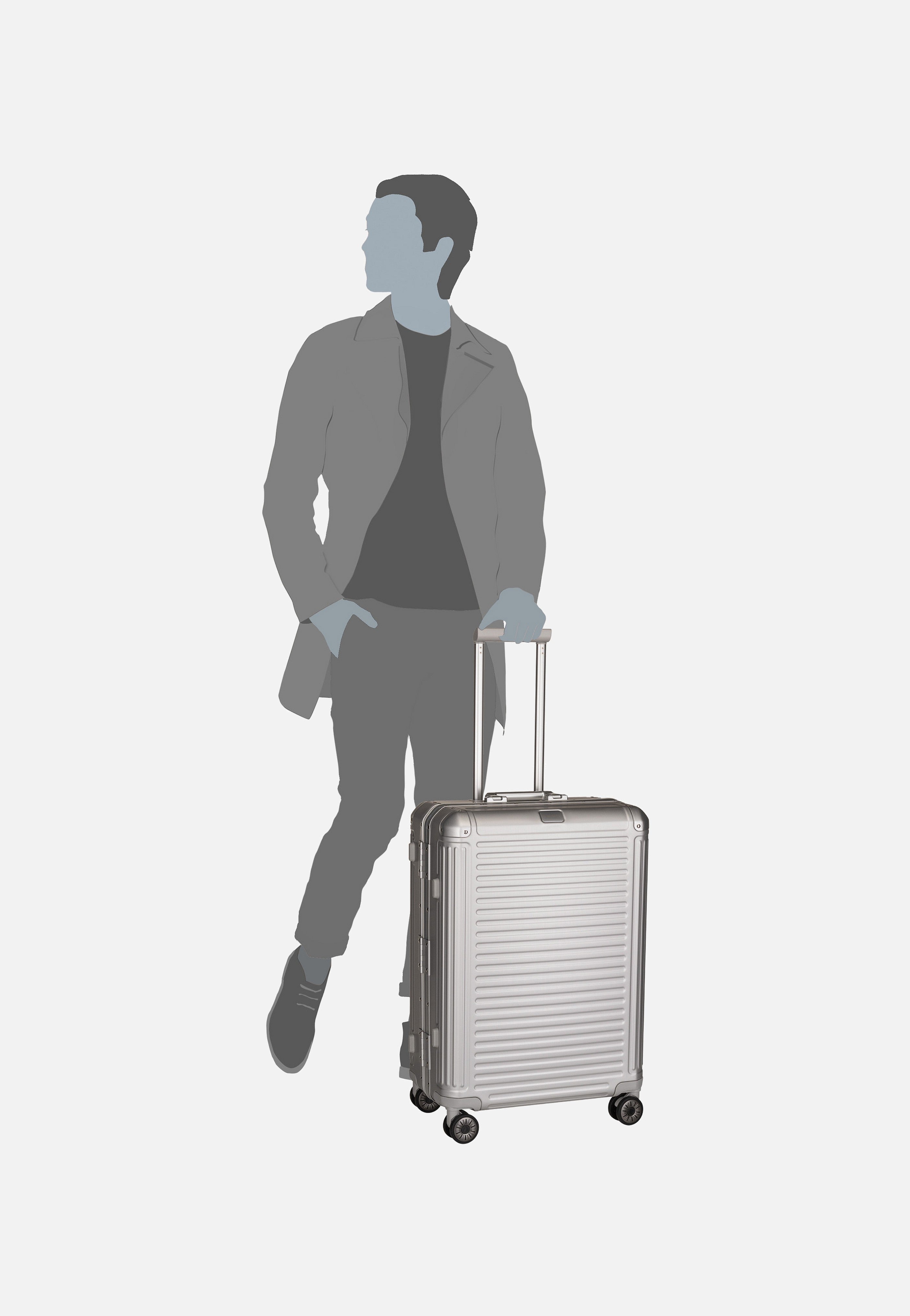travelite - Next 4w Trolley M Silber - Suitcase | Neutral-Image