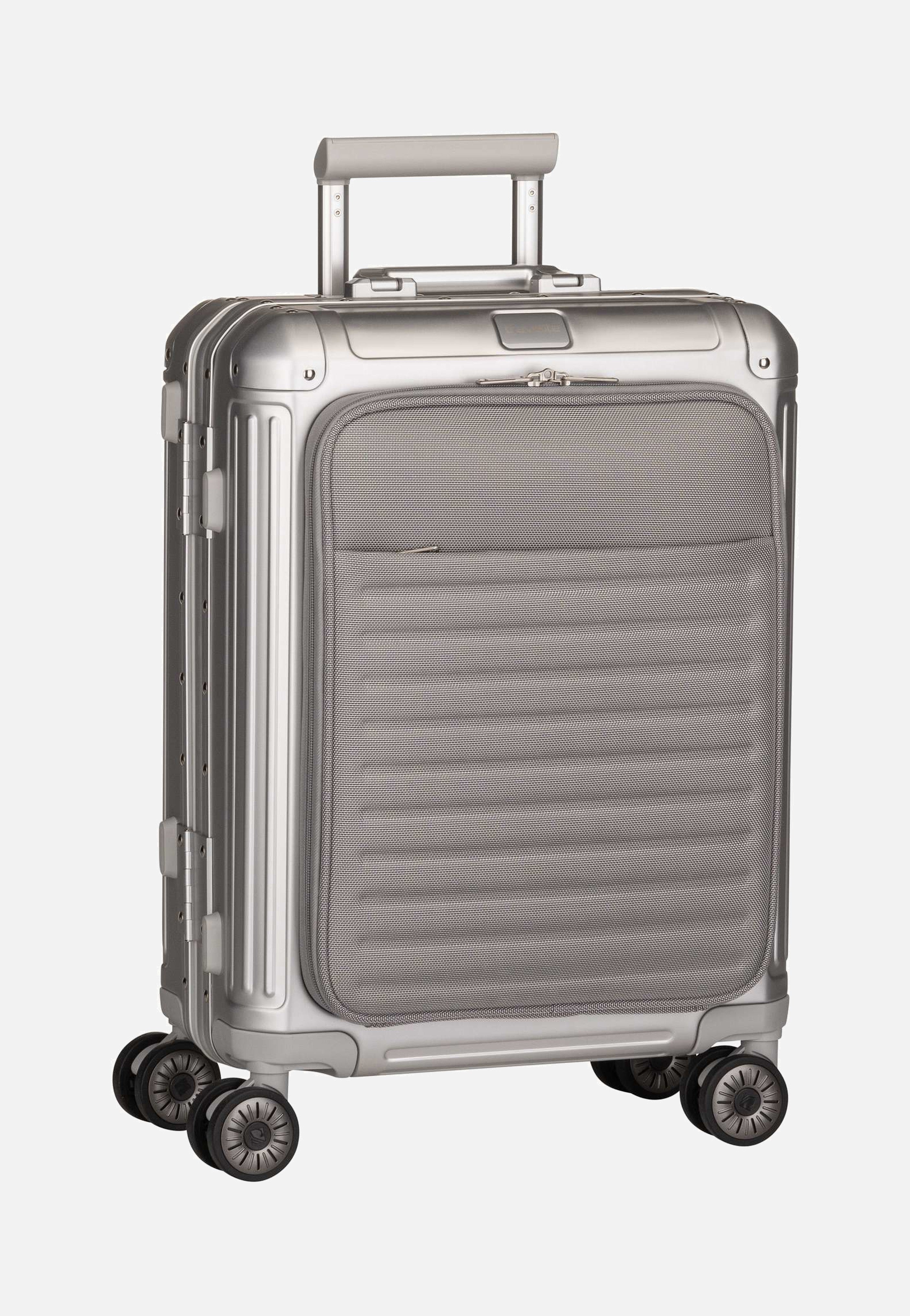 travelite Next 4w Trolley S+ Silber Suitcase