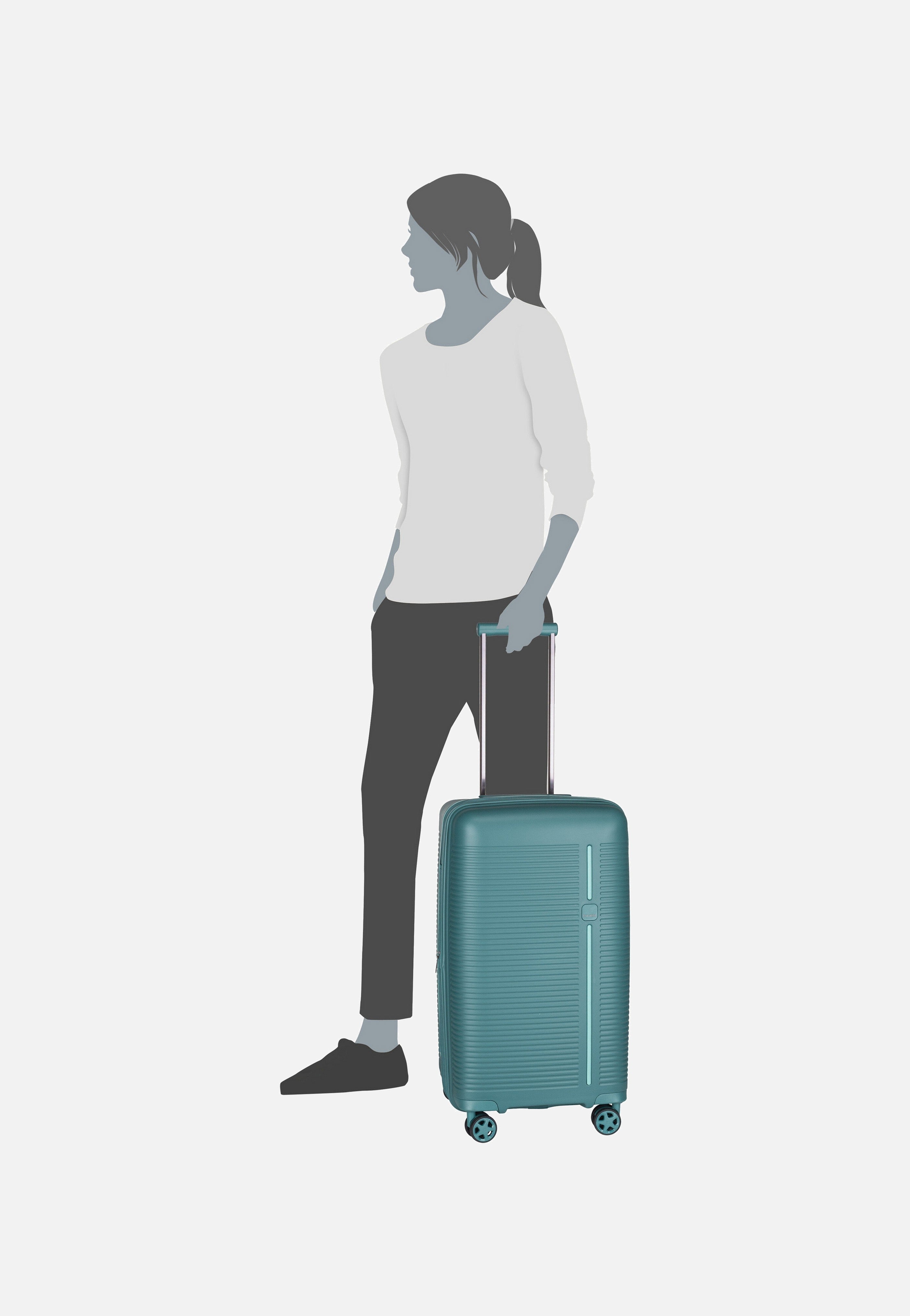 travelite - Roomer 4w Trunk M Aqua - Suitcase | Neutral-Image