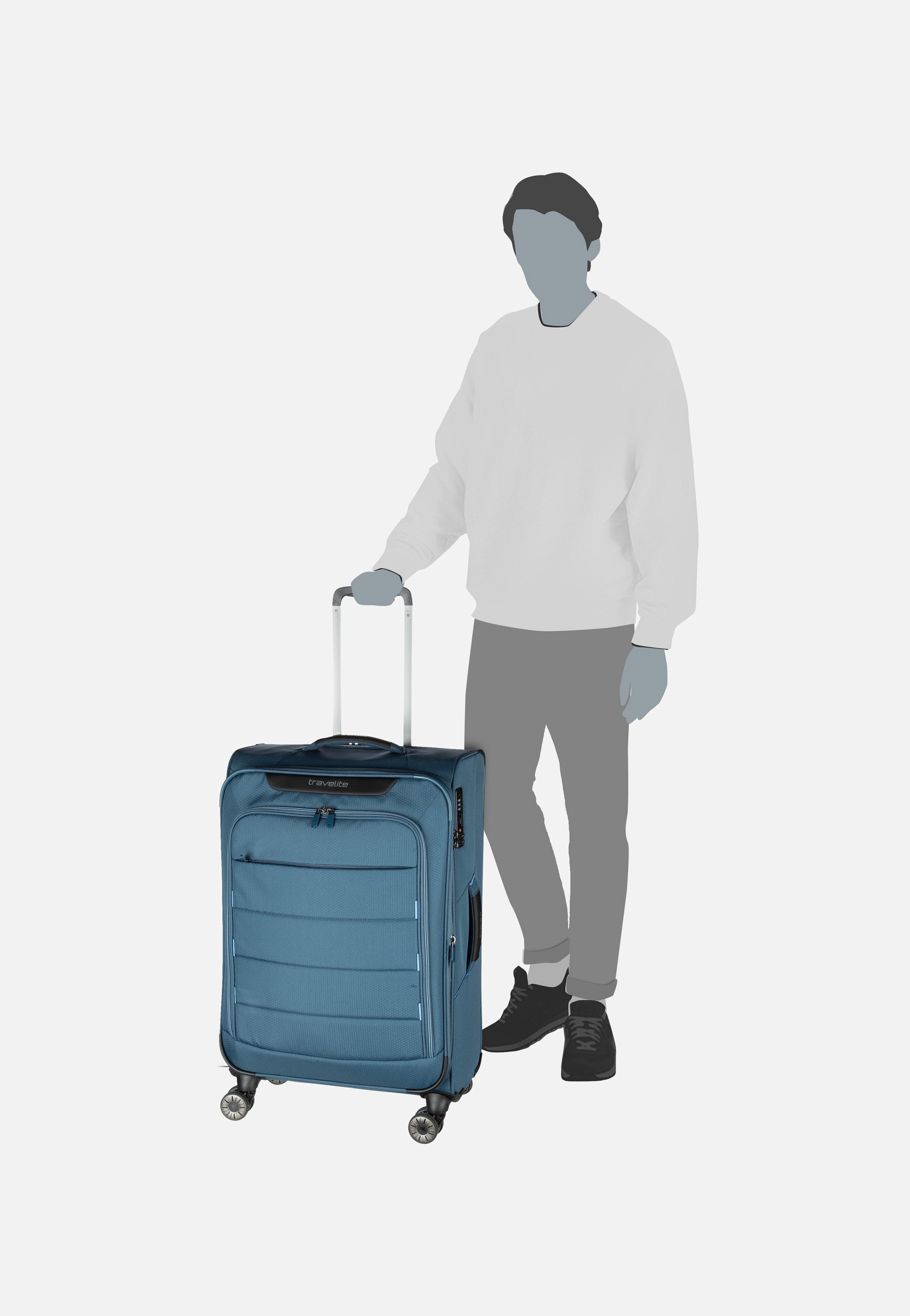 travelite - Skaii 4w Trolley M Panoramablau - Suitcase | Neutral-Image