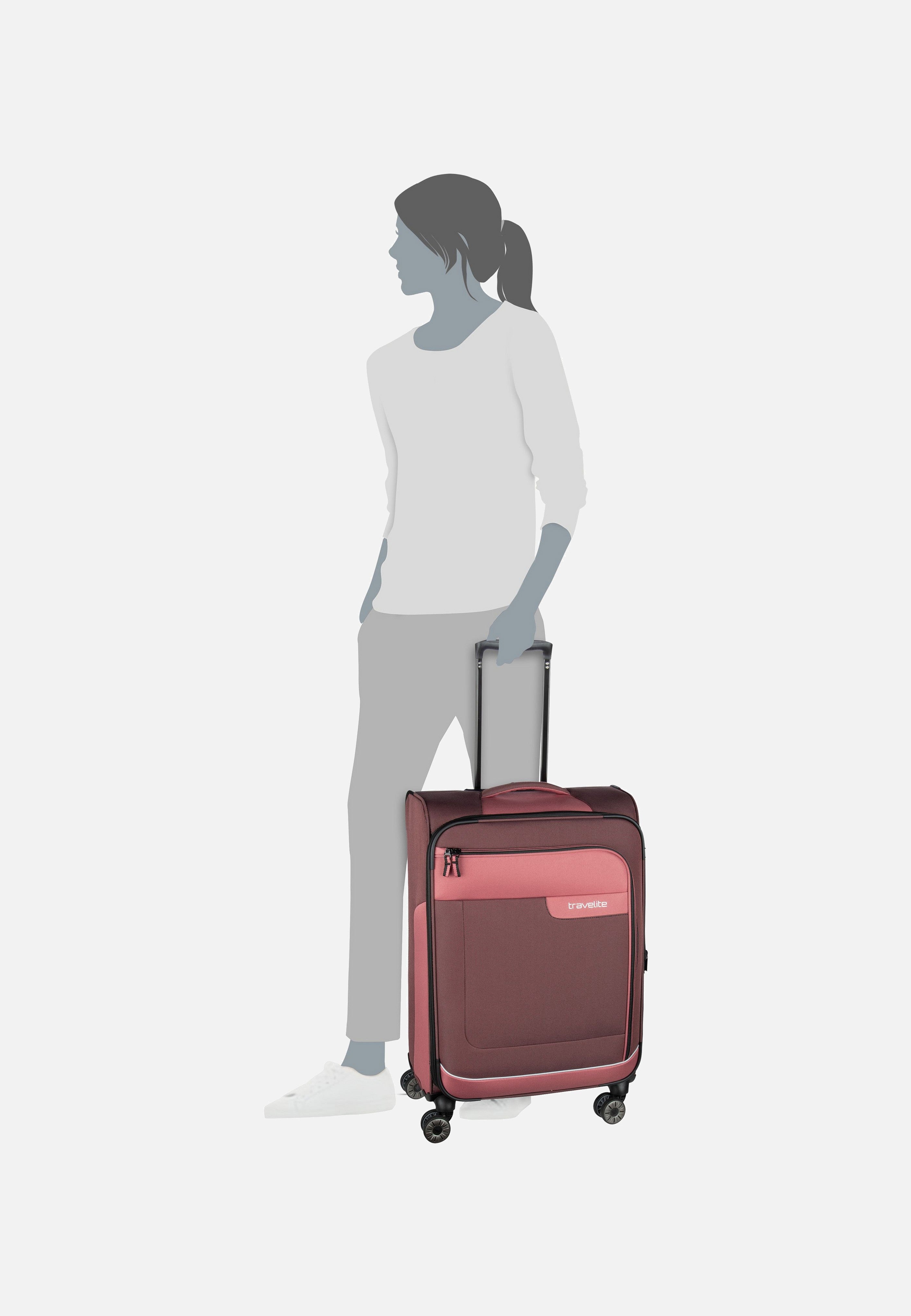 travelite - Viia 4w Trolley M Frühlingsrose - Suitcase | Neutral-Image