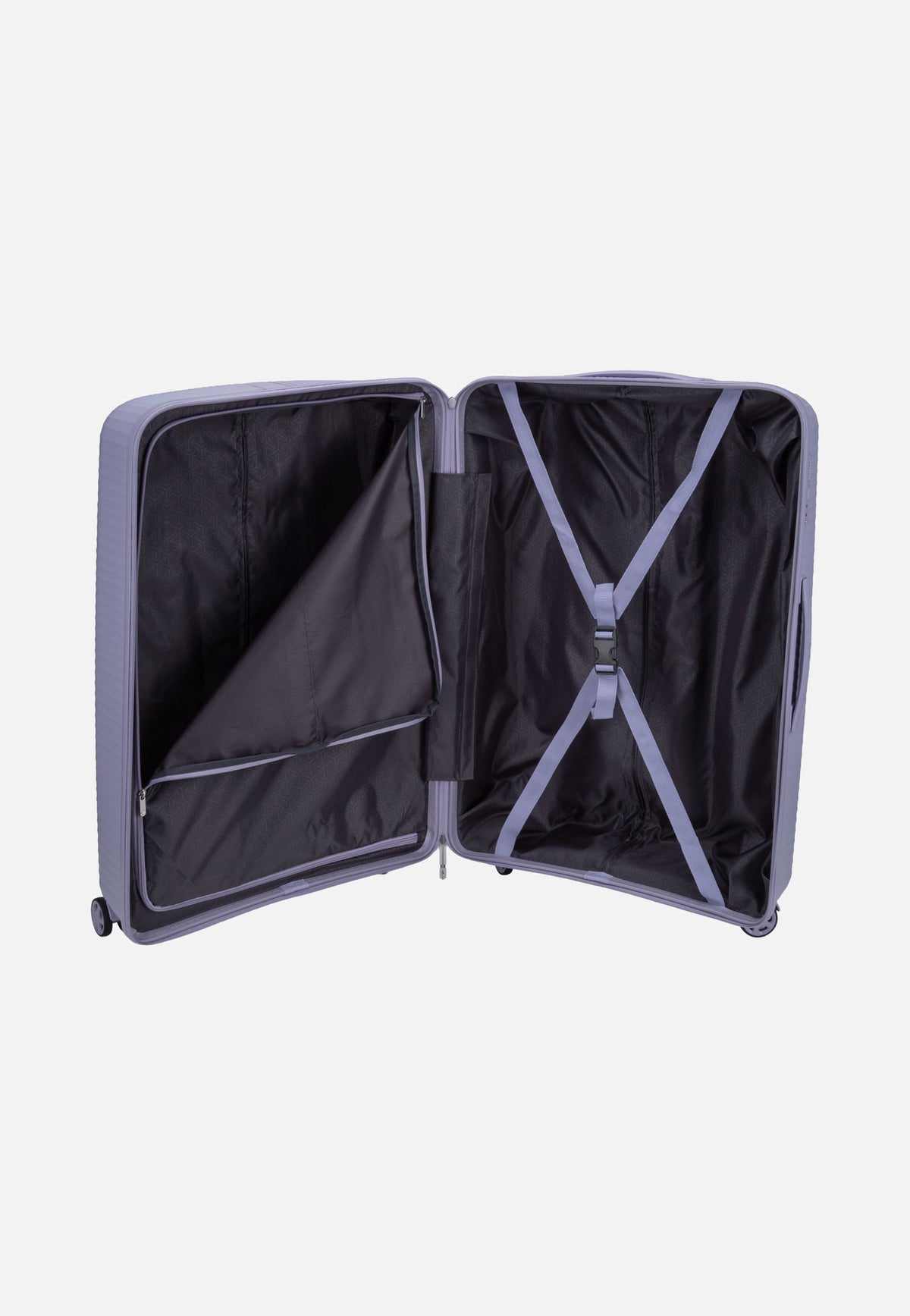 travelite Air Stripe Trolley 4W L Lavender Maleta