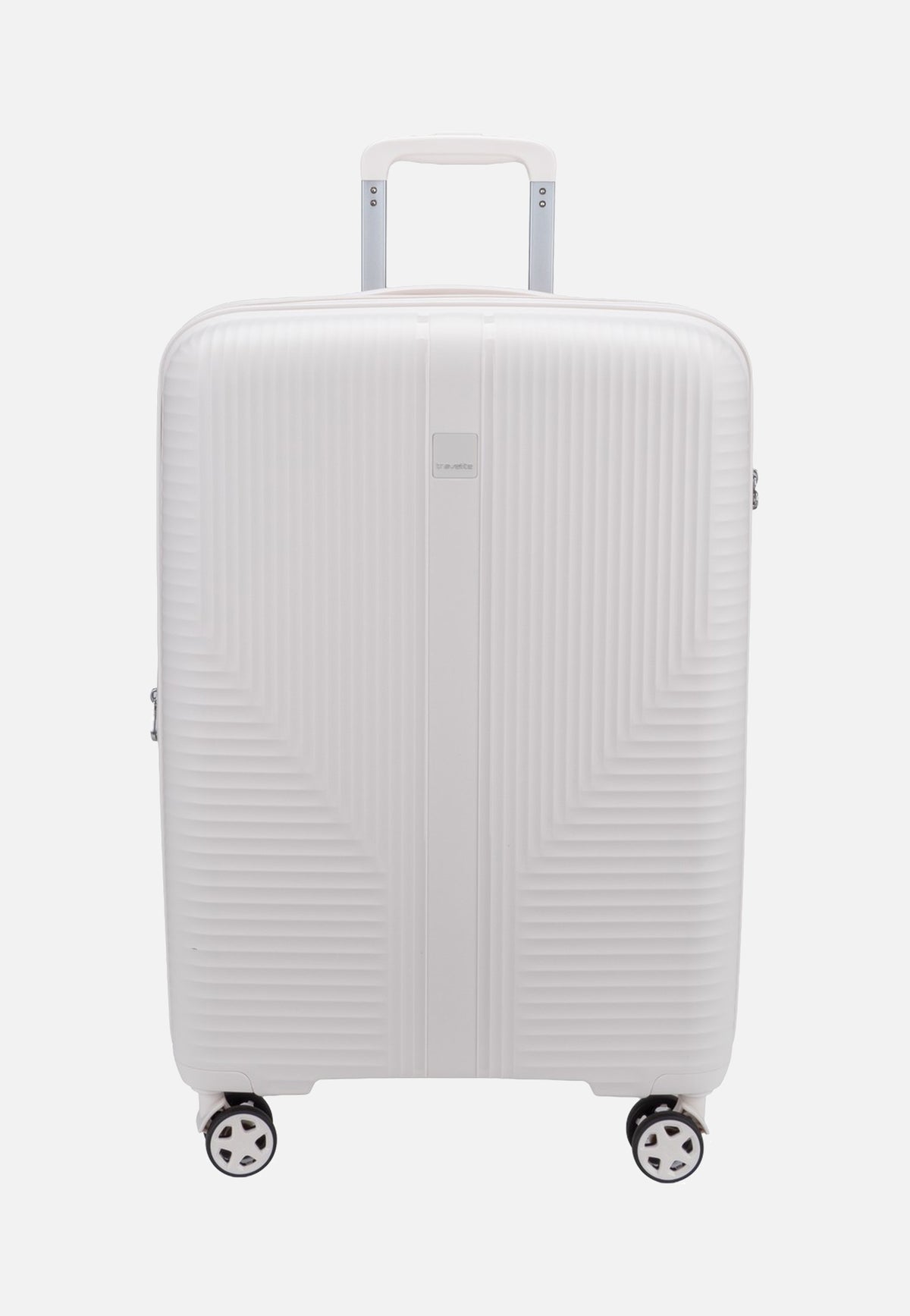 travelite Air Stripe Trolley 4W M Exp. Off-White Valigia