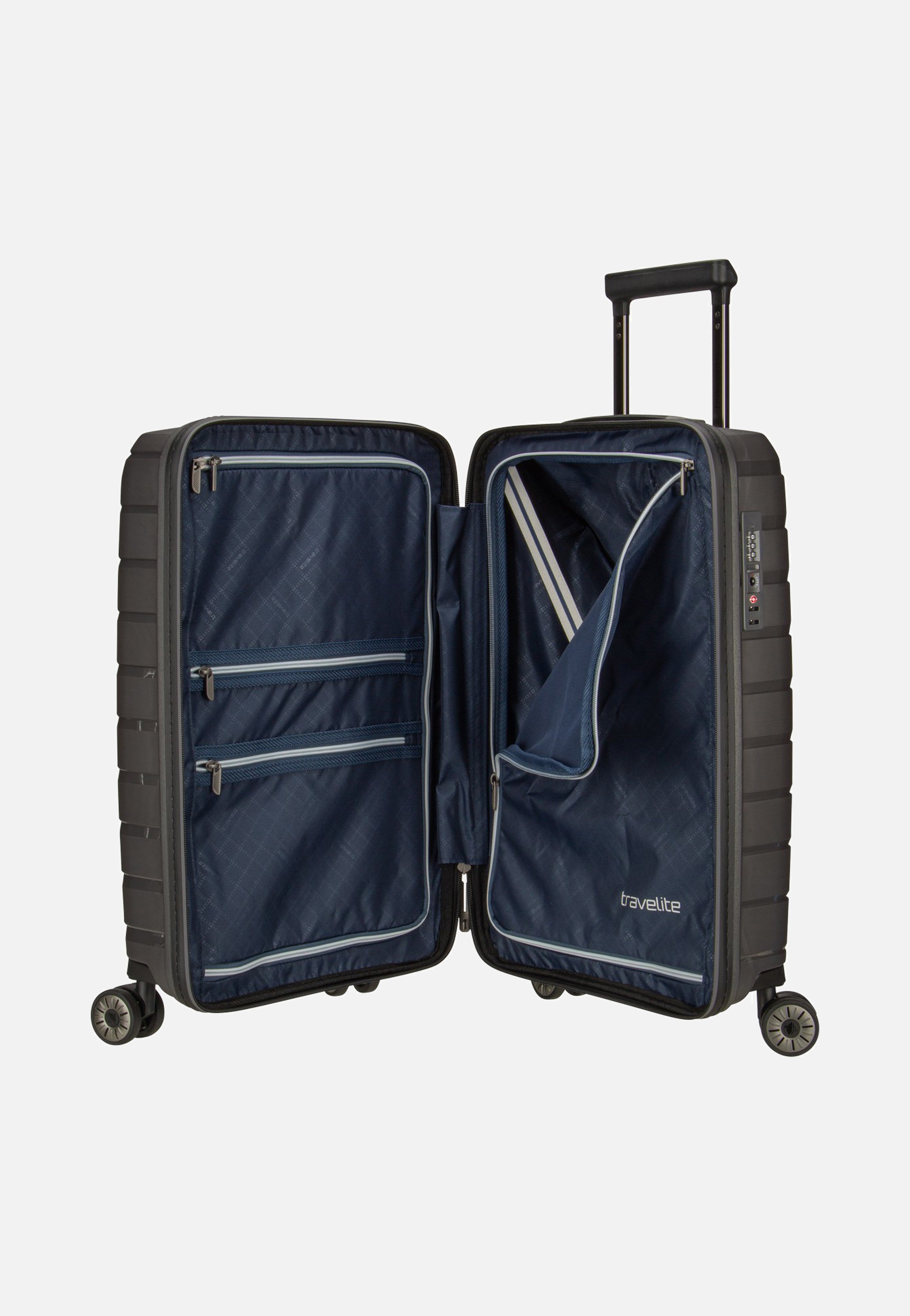 travelite Air Base Trolley 4W S Anthracite Suitcase