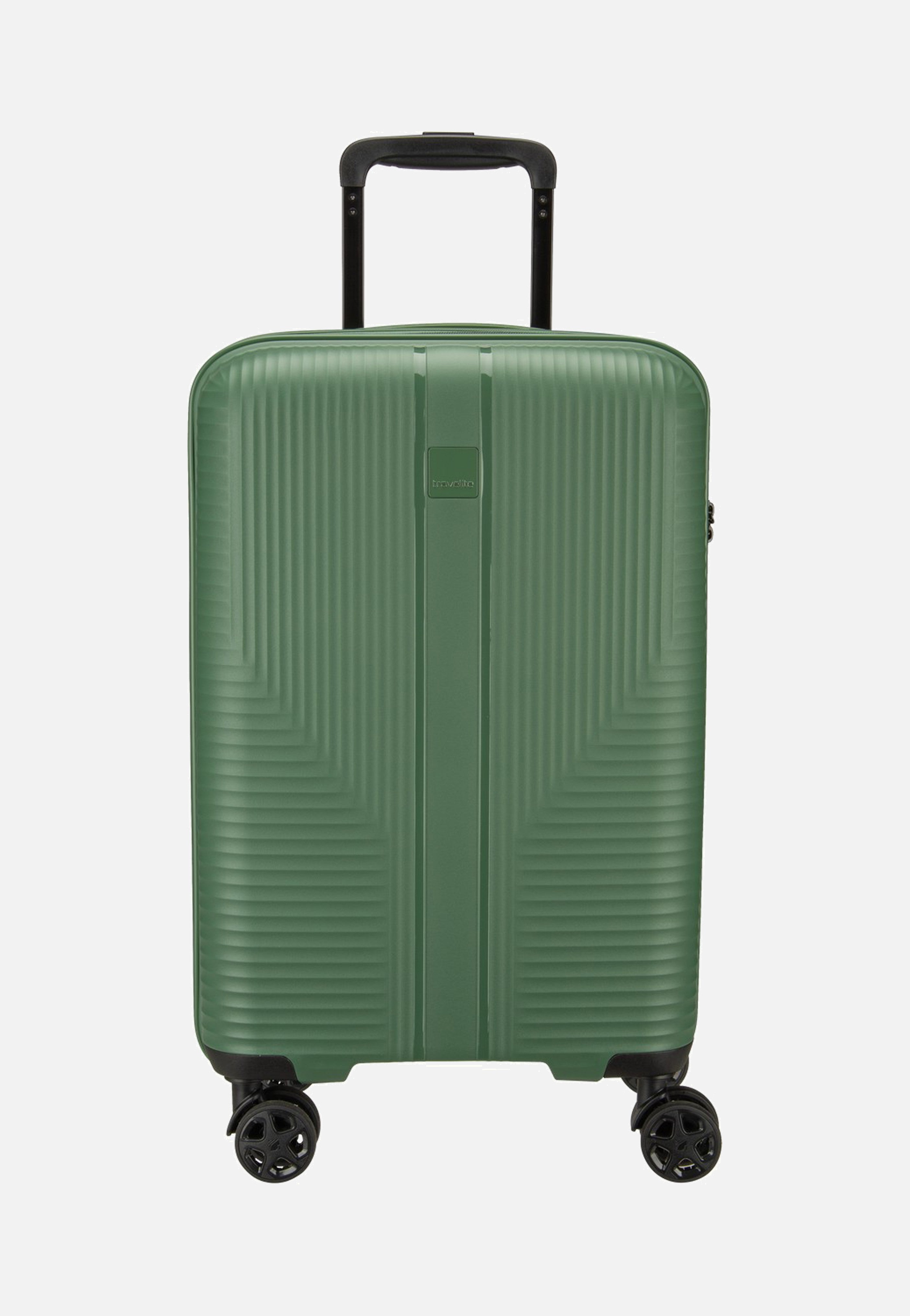 travelite Air Stripe Trolley 4W S Green Suitcase
