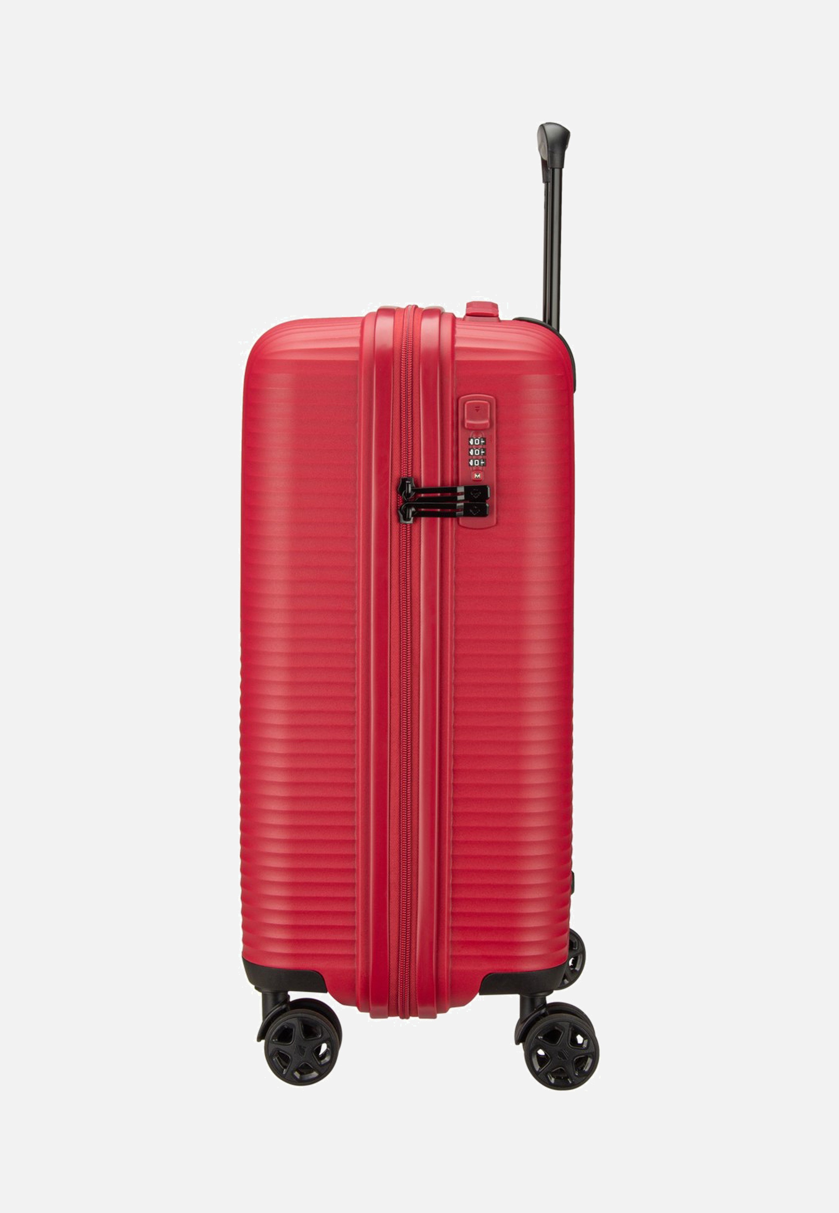 travelite Air Stripe Trolley 4W S Slim Red Suitcase