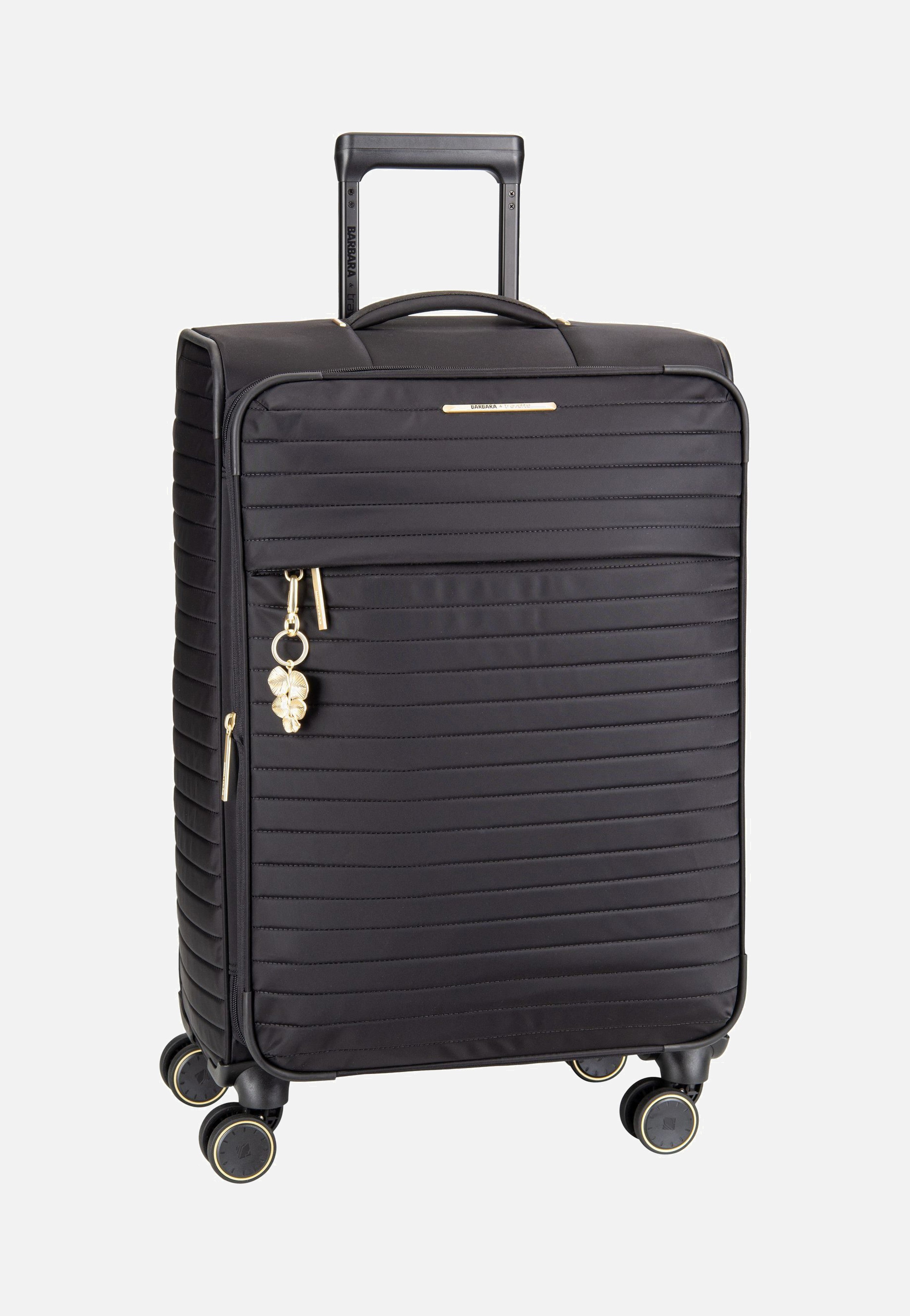 travelite Barbara Stepp 4W Trolley M Exp Black Suitcase
