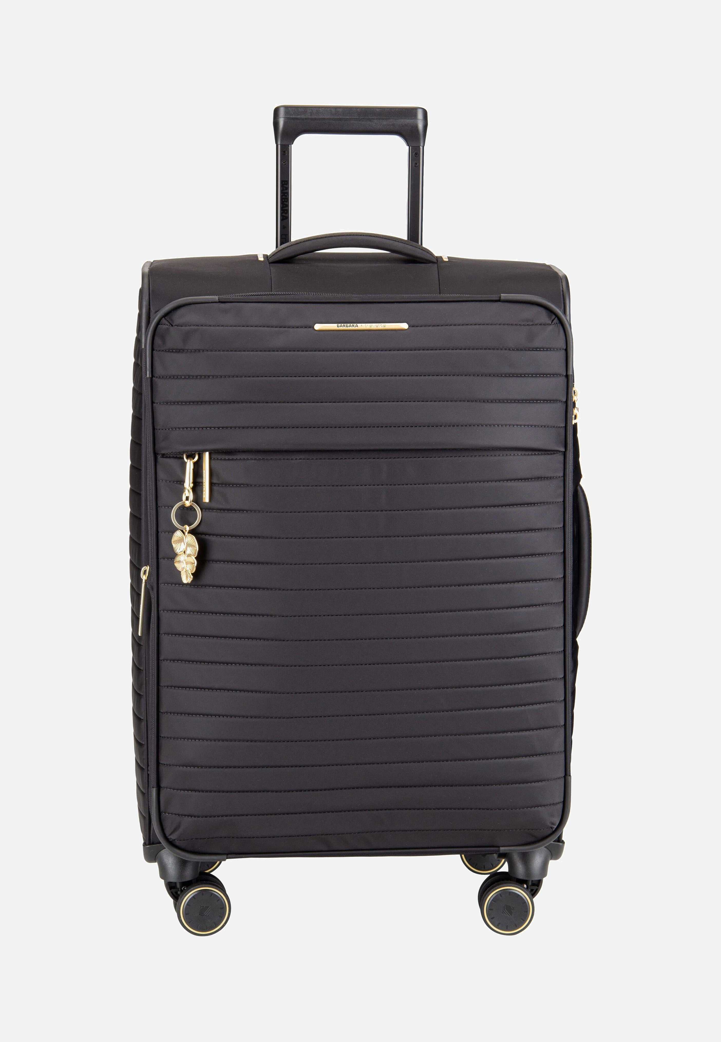 travelite Barbara Stepp 4W Trolley M Exp Black Suitcase