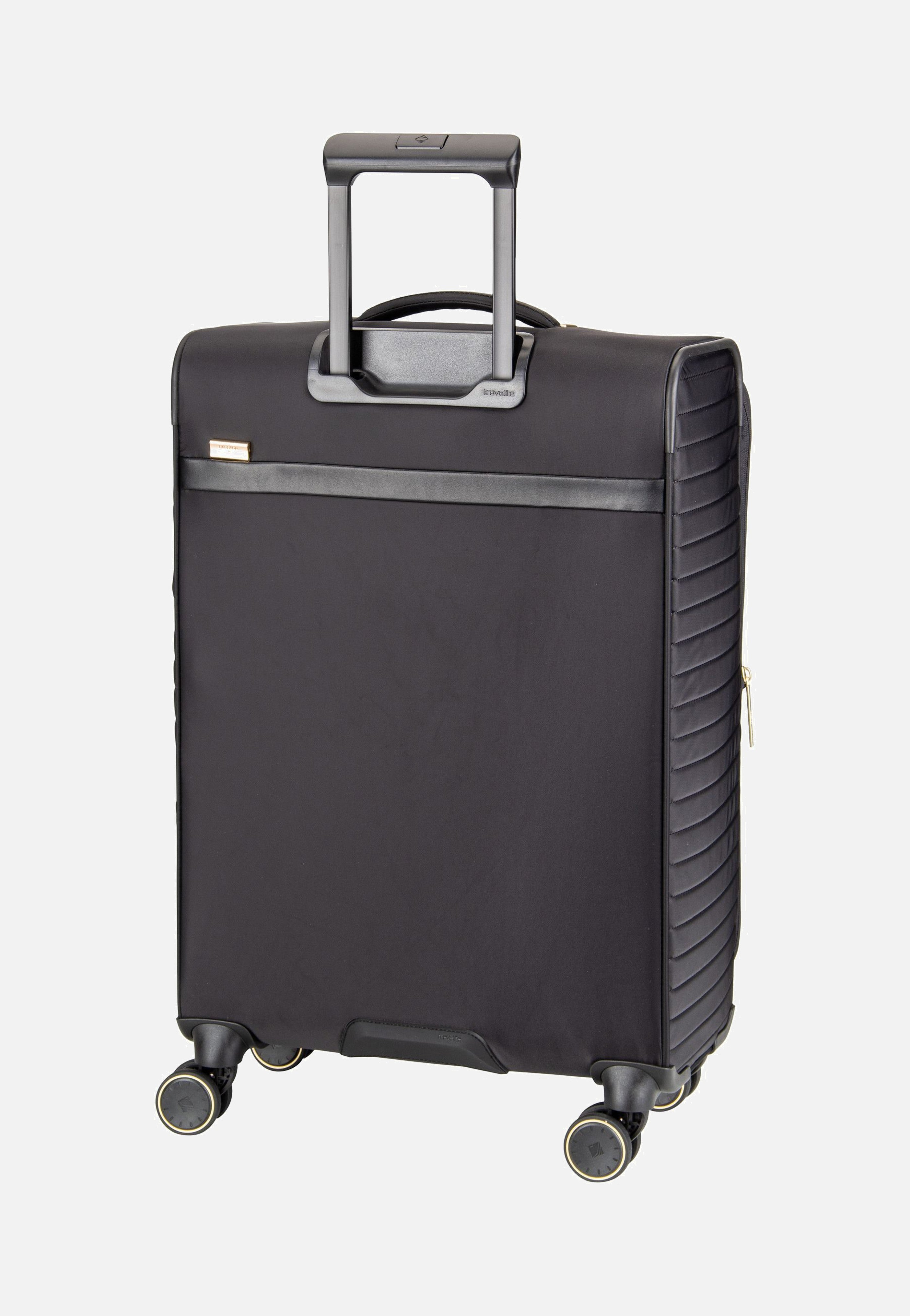 travelite Barbara Stepp 4W Trolley M Exp Black Suitcase