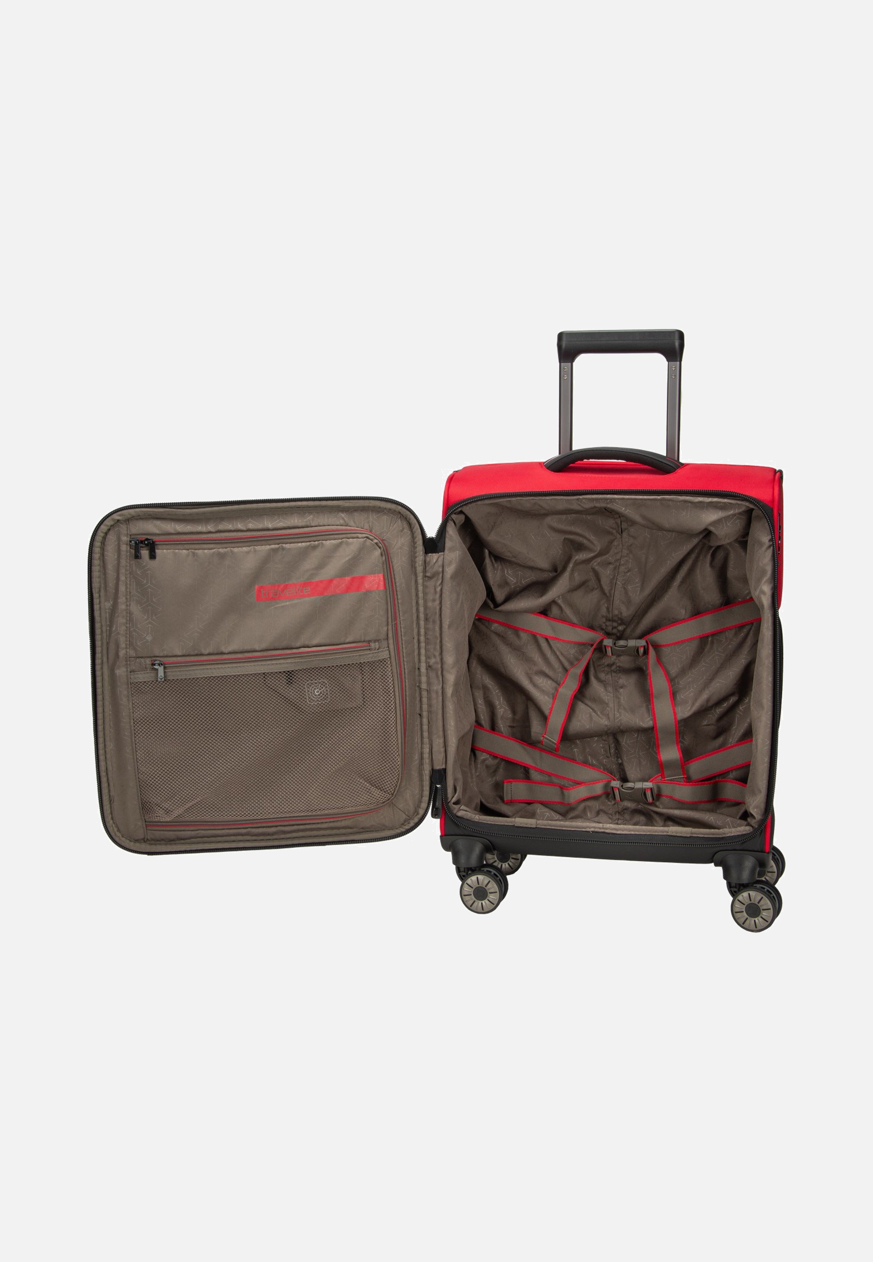travelite Crosslite 4W Trolley S Red Suitcase