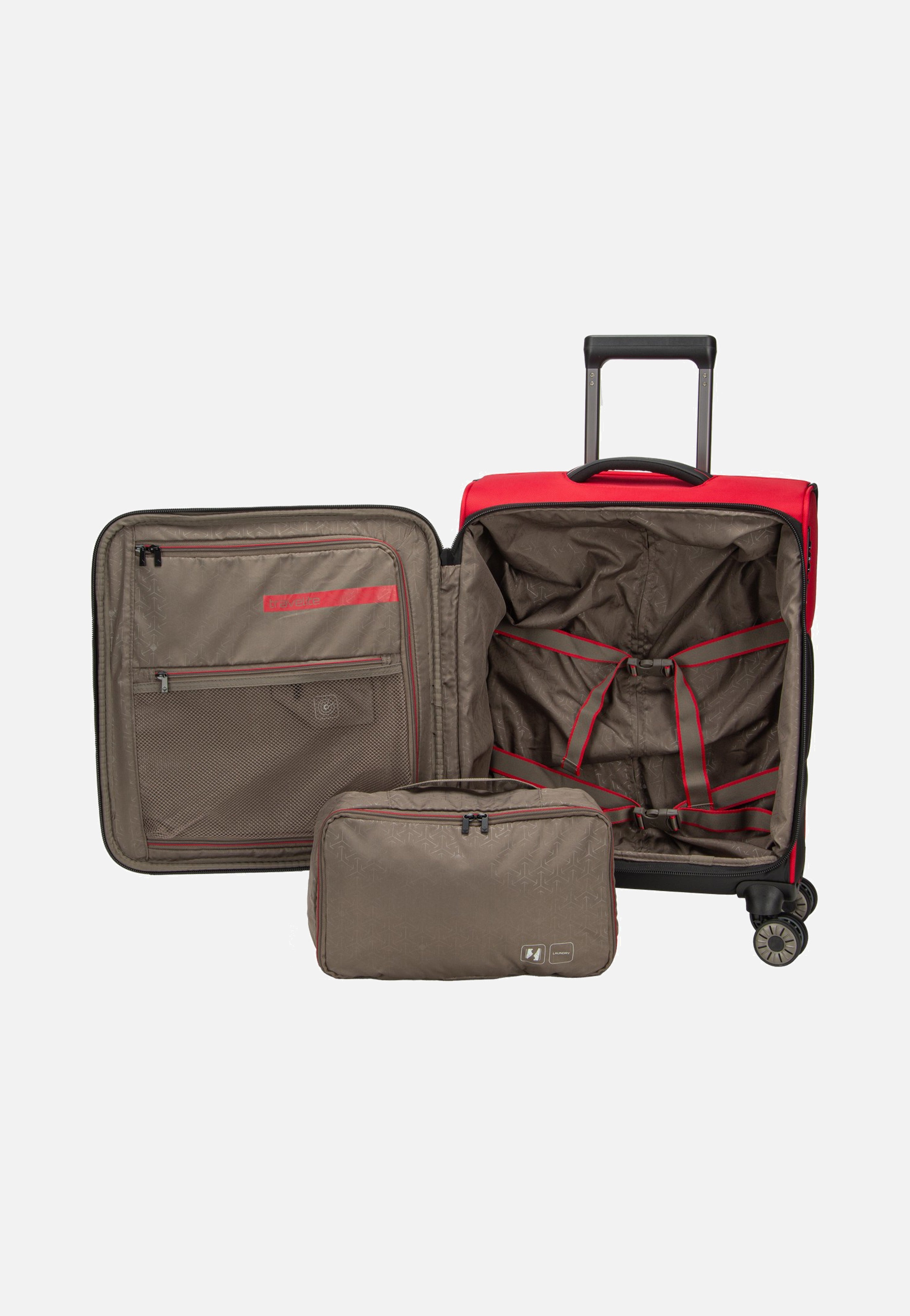 travelite Crosslite 4W Trolley S Red Suitcase