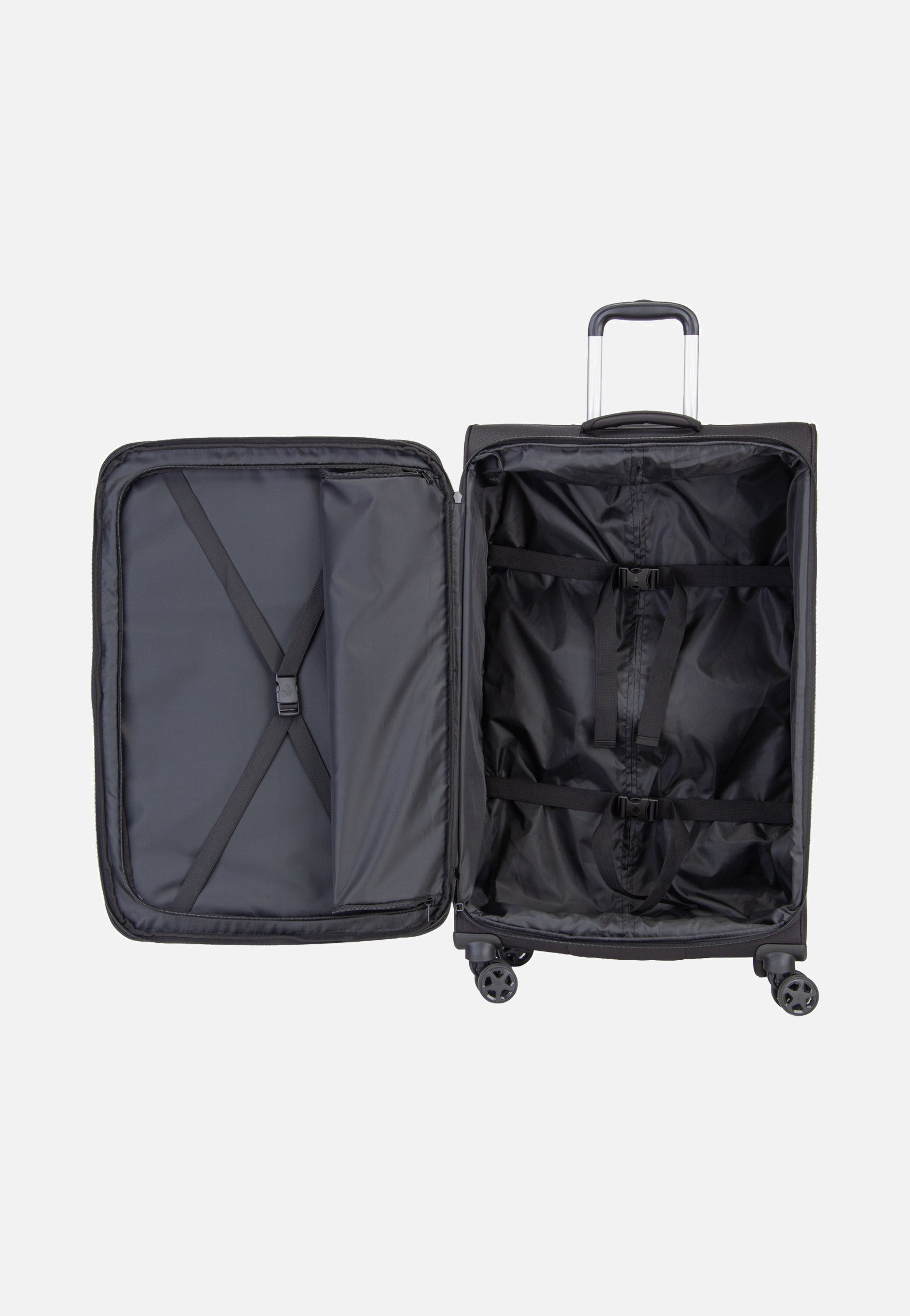 travelite Kick Off Trolley 4W L Exp. Black Valise