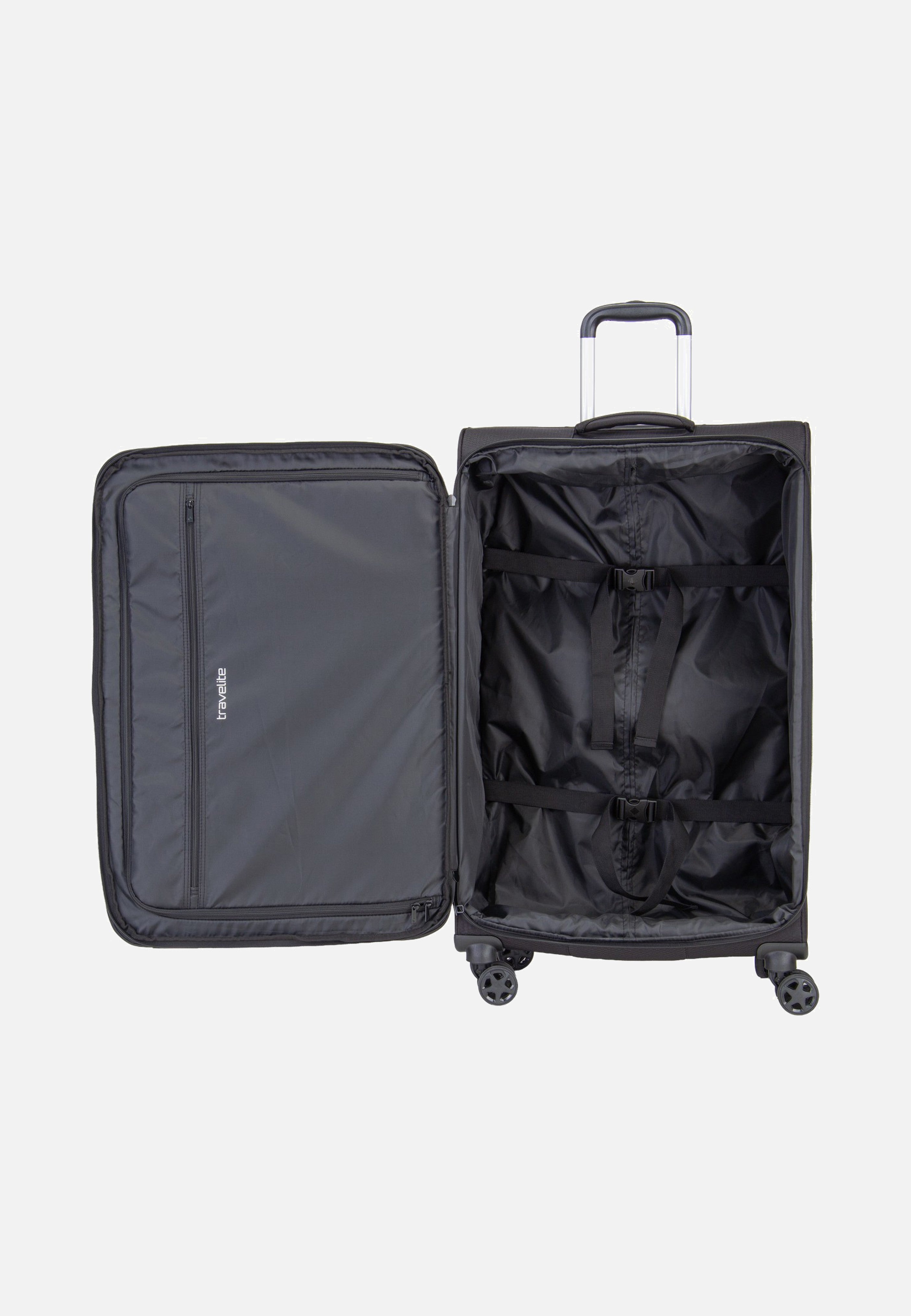 travelite Kick Off Trolley 4W L Exp. Black Valise