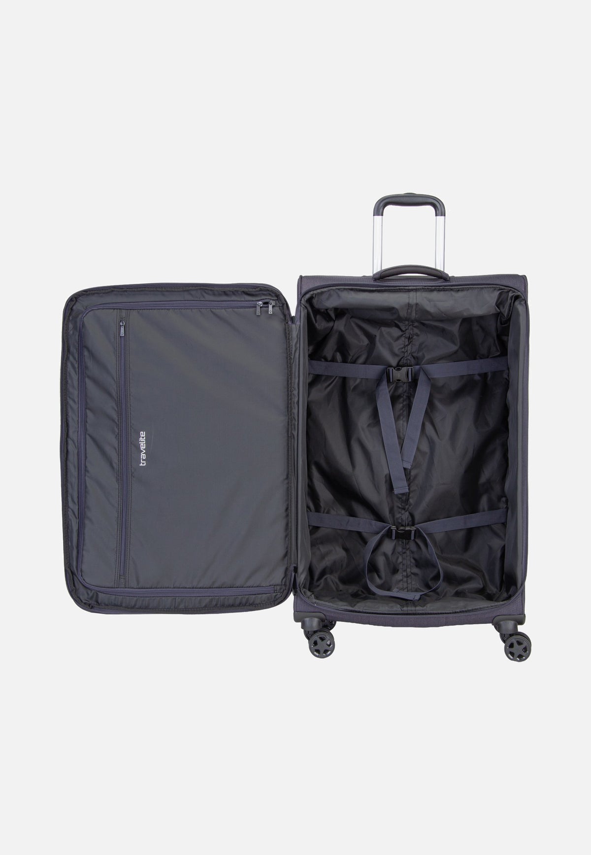 travelite Kick Off Trolley 4W L Exp. Dark Anthracite Valigia