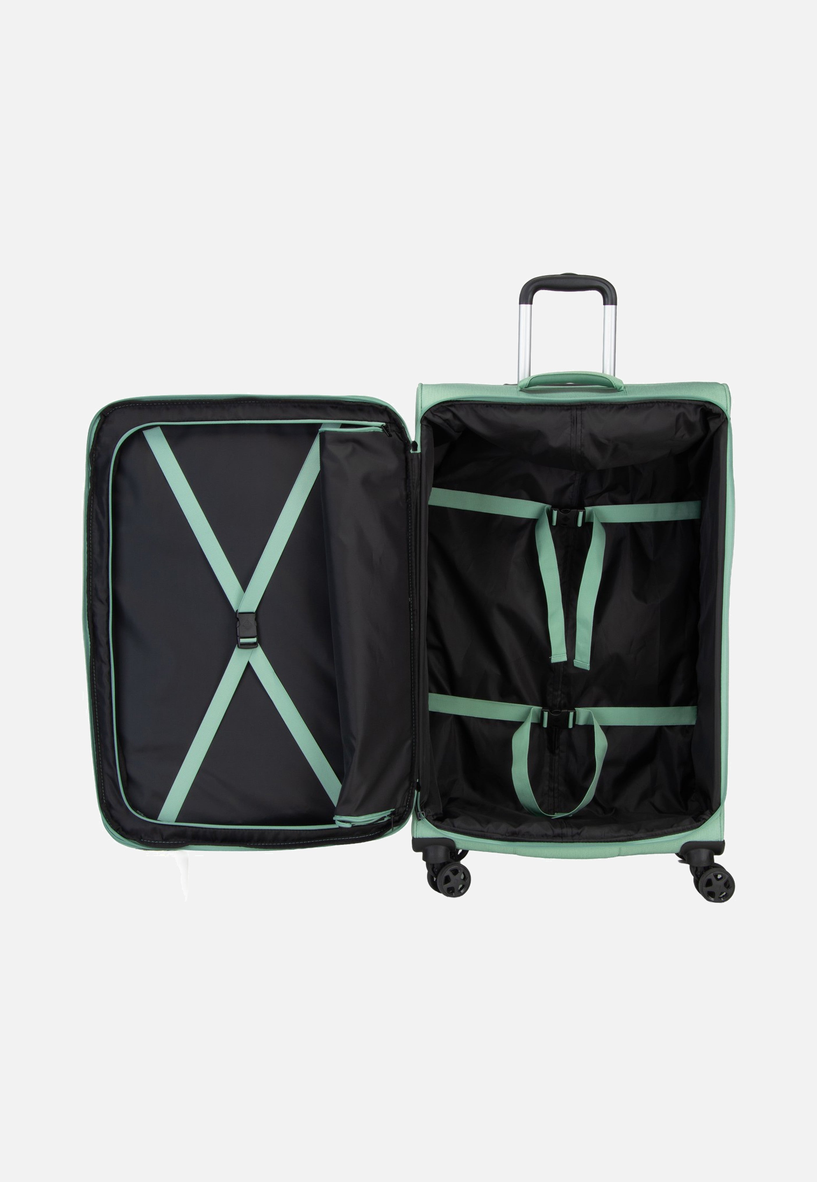 travelite Kick Off Trolley 4W L Exp. Sage Green Koffer