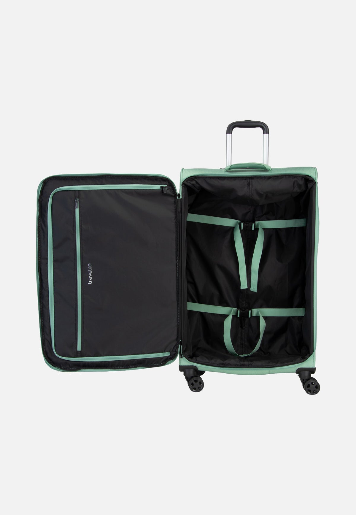 travelite Kick Off Trolley 4W L Exp. Sage Green Koffer
