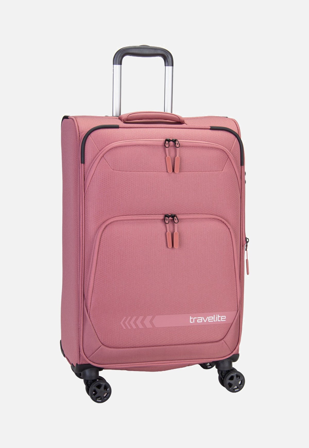 travelite Kick Off Trolley 4W M Exp. Blush Valigia