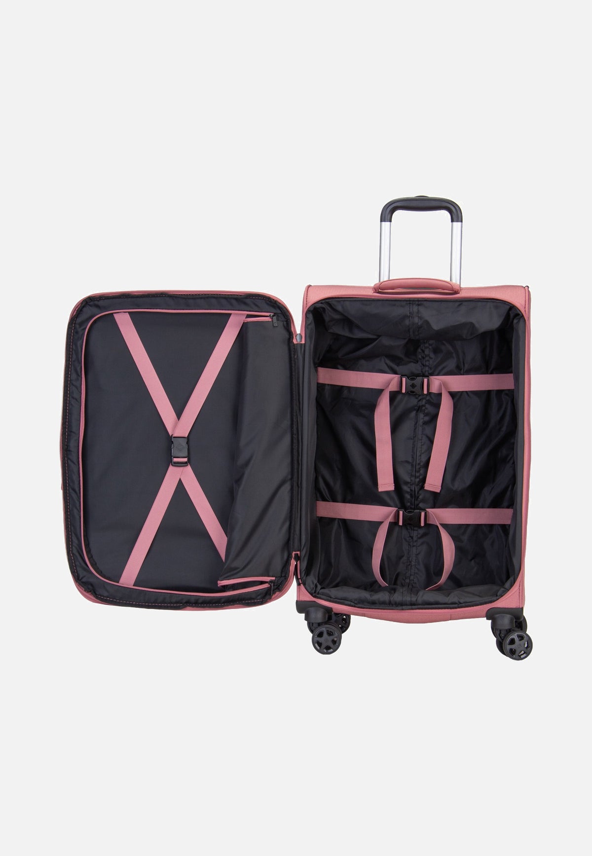travelite Kick Off Trolley 4W M Exp. Blush Valigia