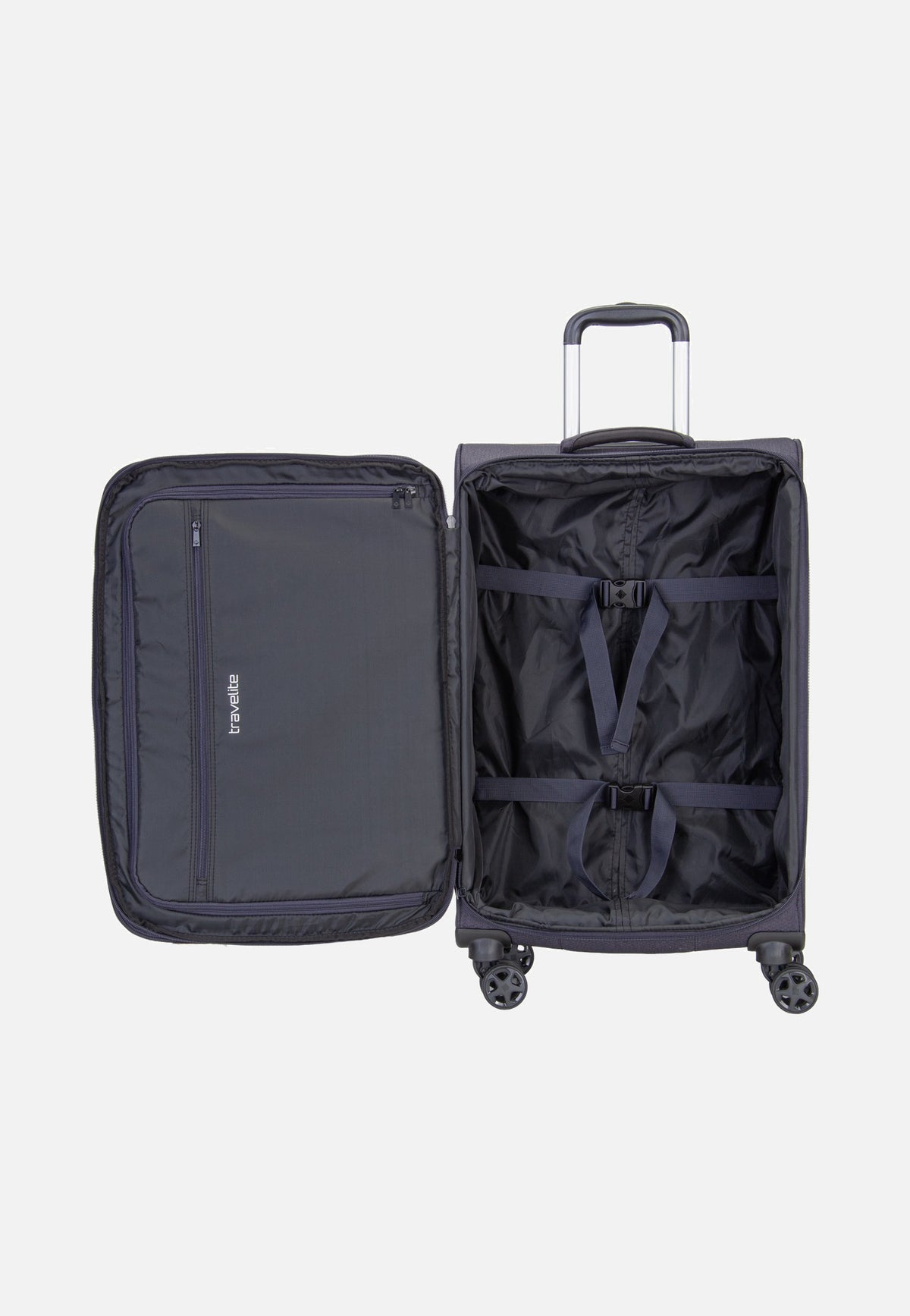 travelite Kick Off Trolley 4W M Exp. Dark Anthracite Valigia