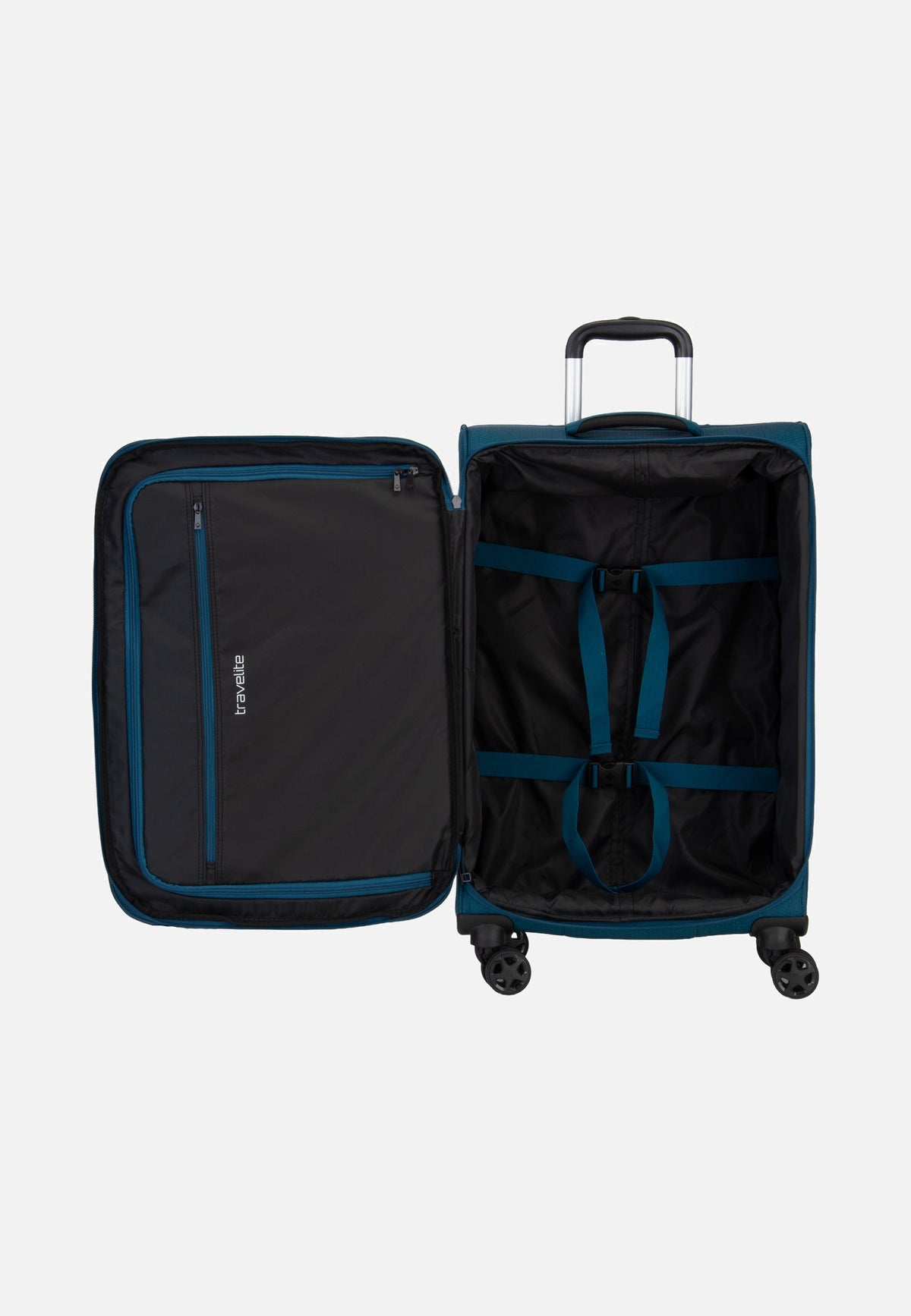 travelite Kick Off Trolley 4W M Exp. Petrol Valigia