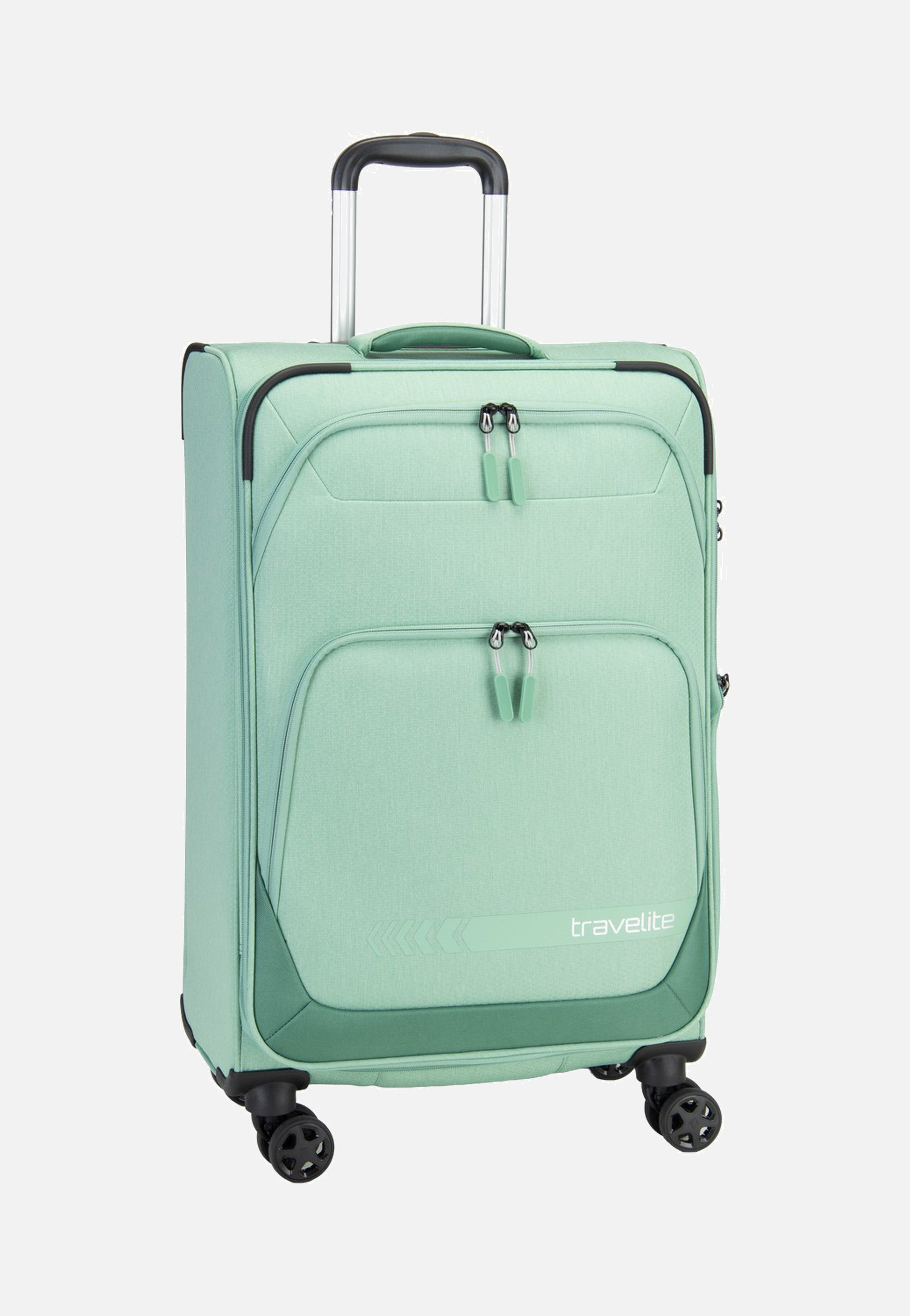 travelite Kick Off Trolley 4W M Exp. Sage Green Valise