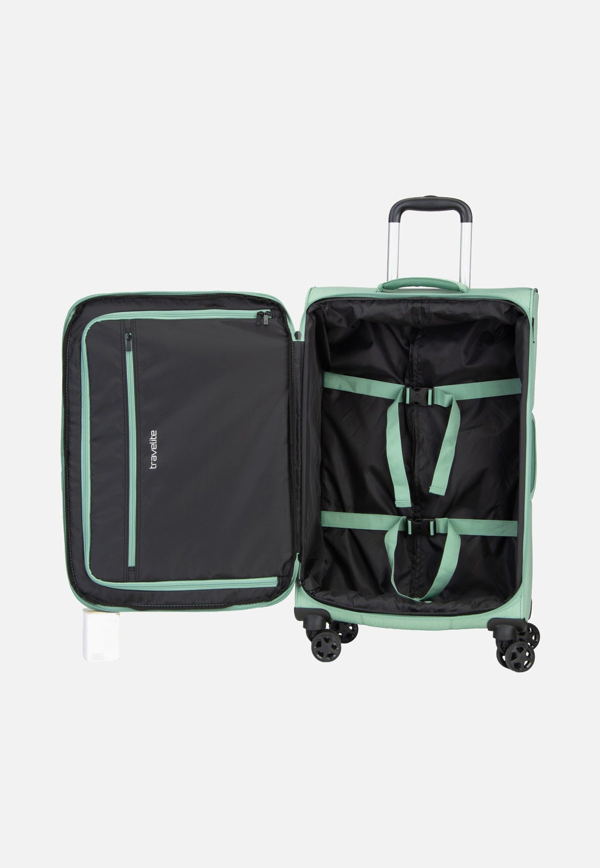 travelite Kick Off Trolley 4W M Exp. Sage Green Valise