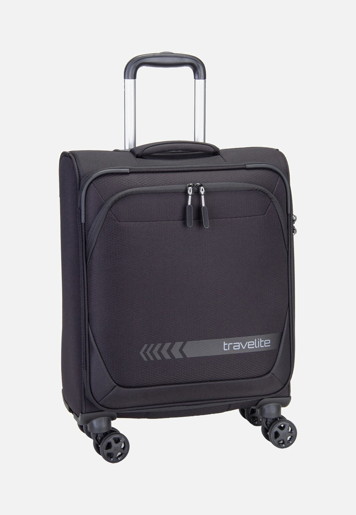 travelite Kick Off Trolley 4W S Black Valigia