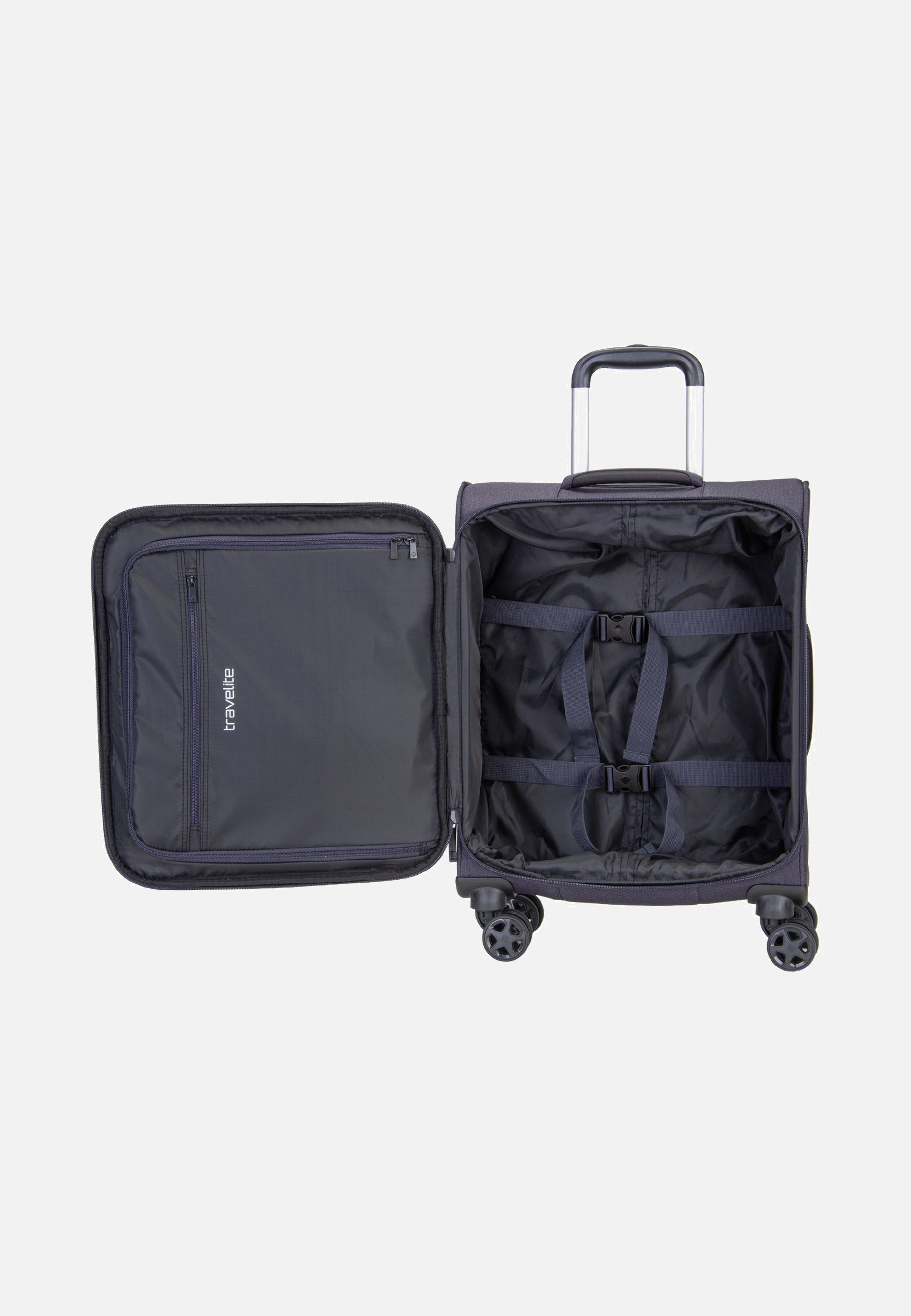 travelite Kick Off Trolley 4W S Dark Anthracite Valigia