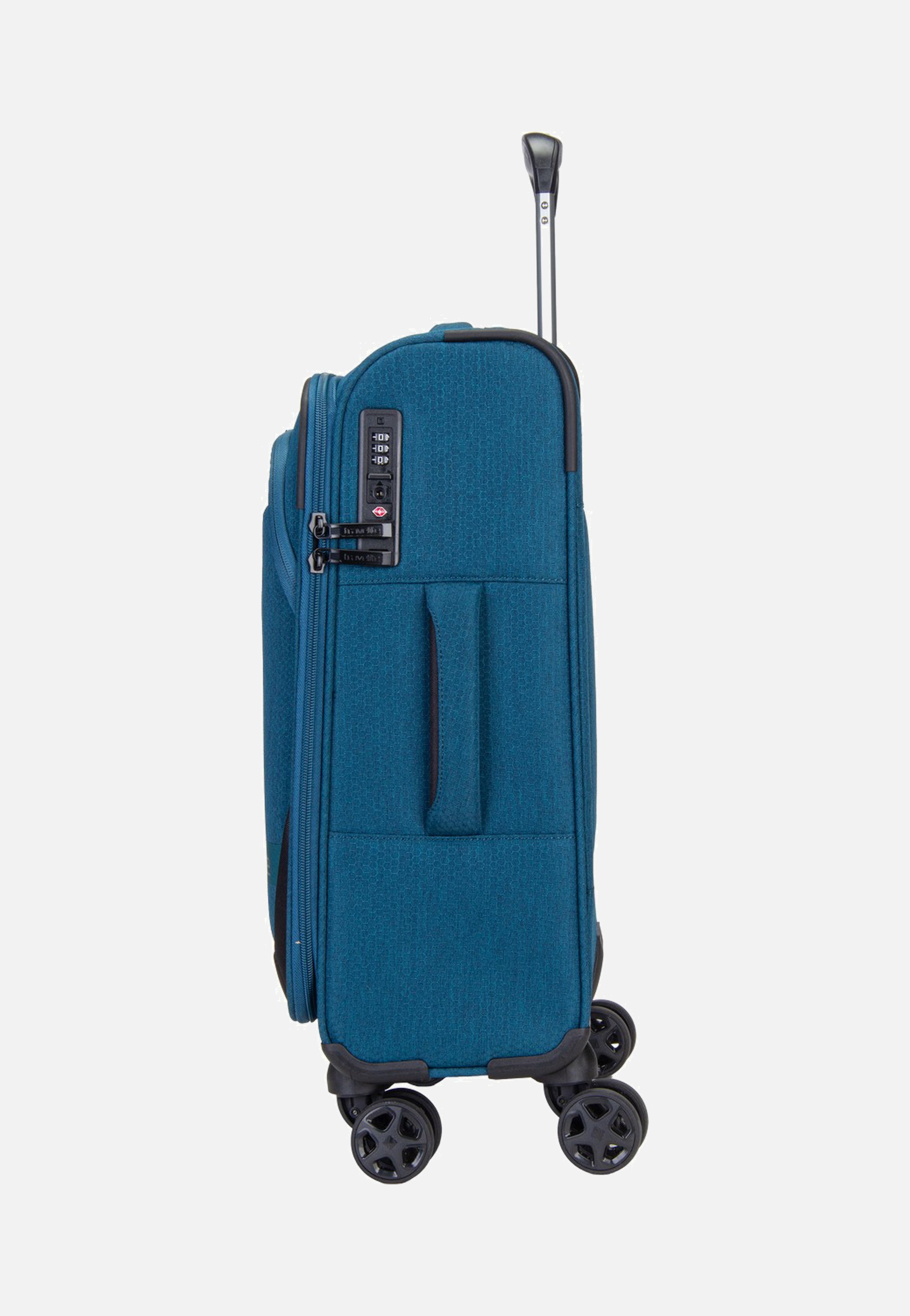 travelite Kick Off Trolley 4W S Petrol Valigia