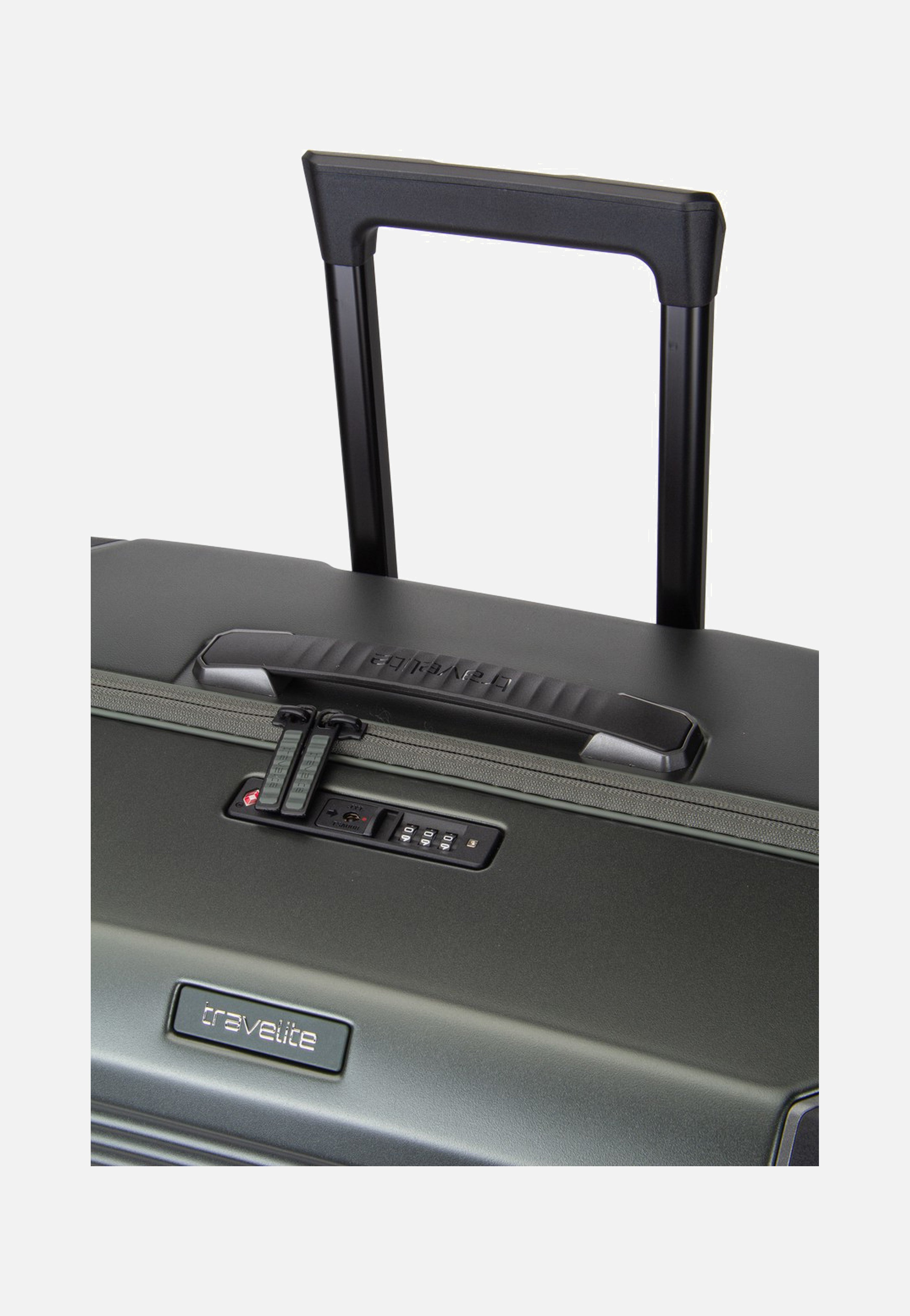 travelite Millennium Trolley 4W L Pine Green Suitcase