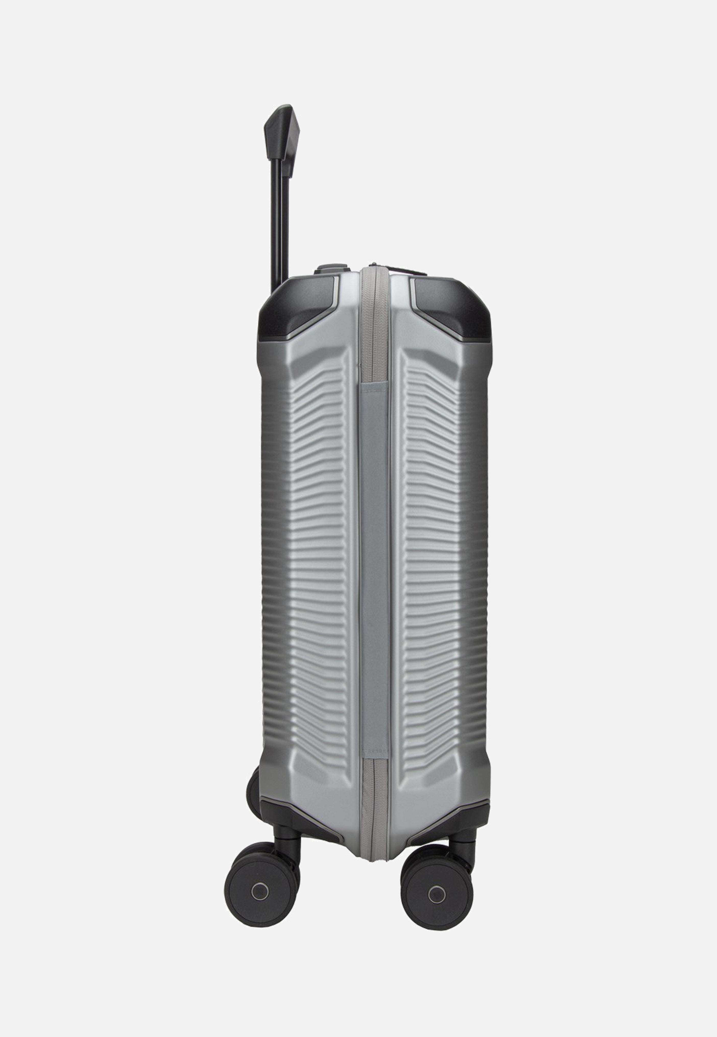travelite Millennium Trolley 4W S Silver Suitcase