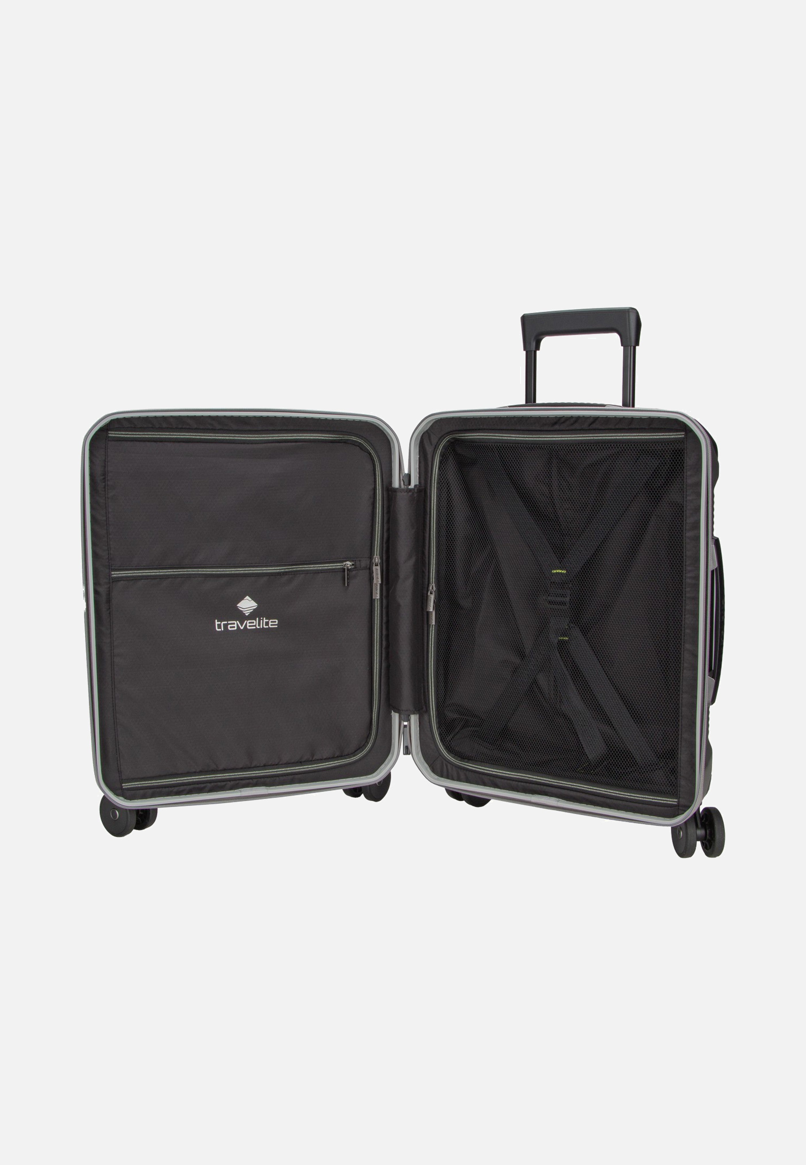 travelite Millennium Trolley 4W S Silver Suitcase