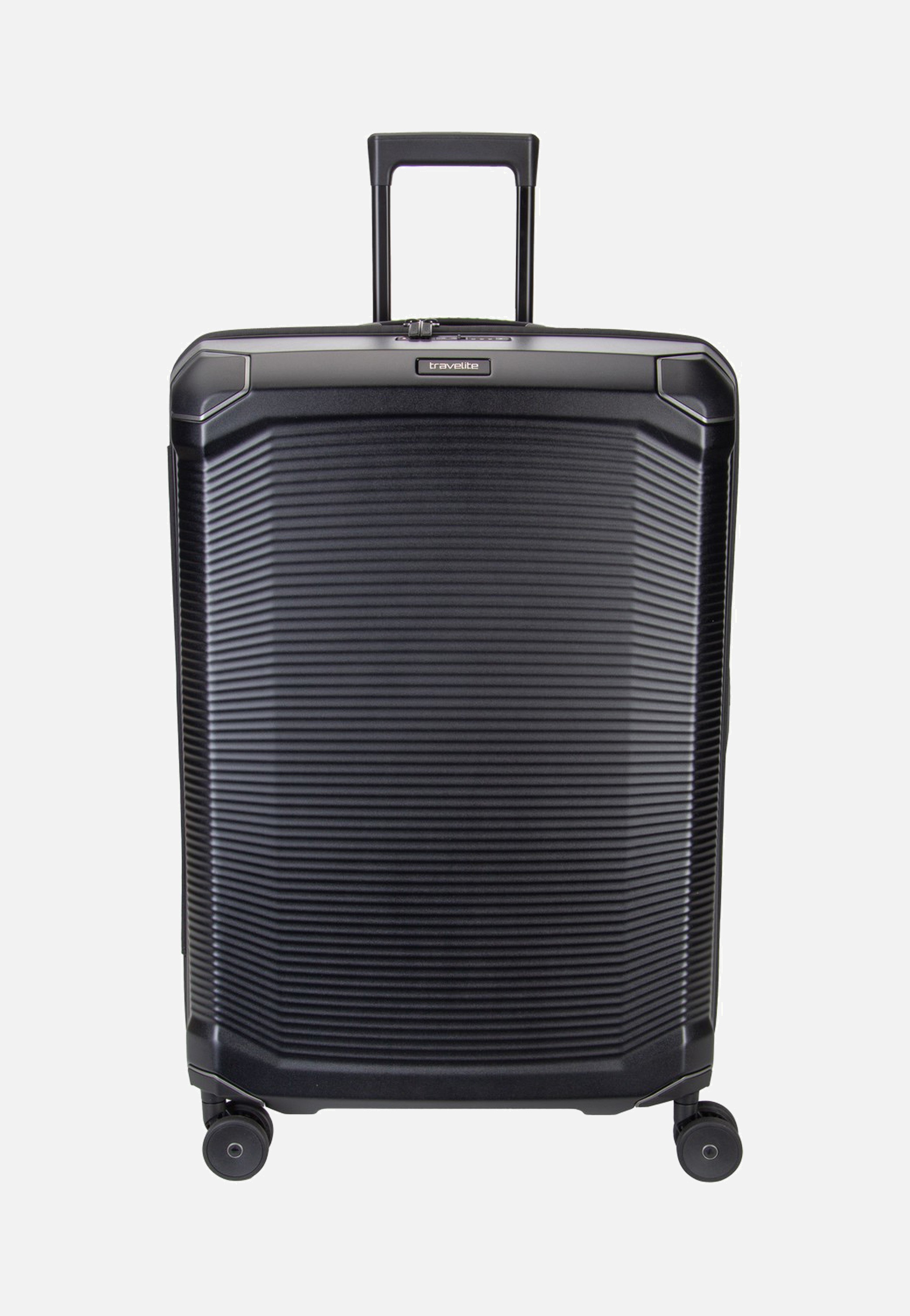 travelite Millennium Trolley 4W L Black Suitcase