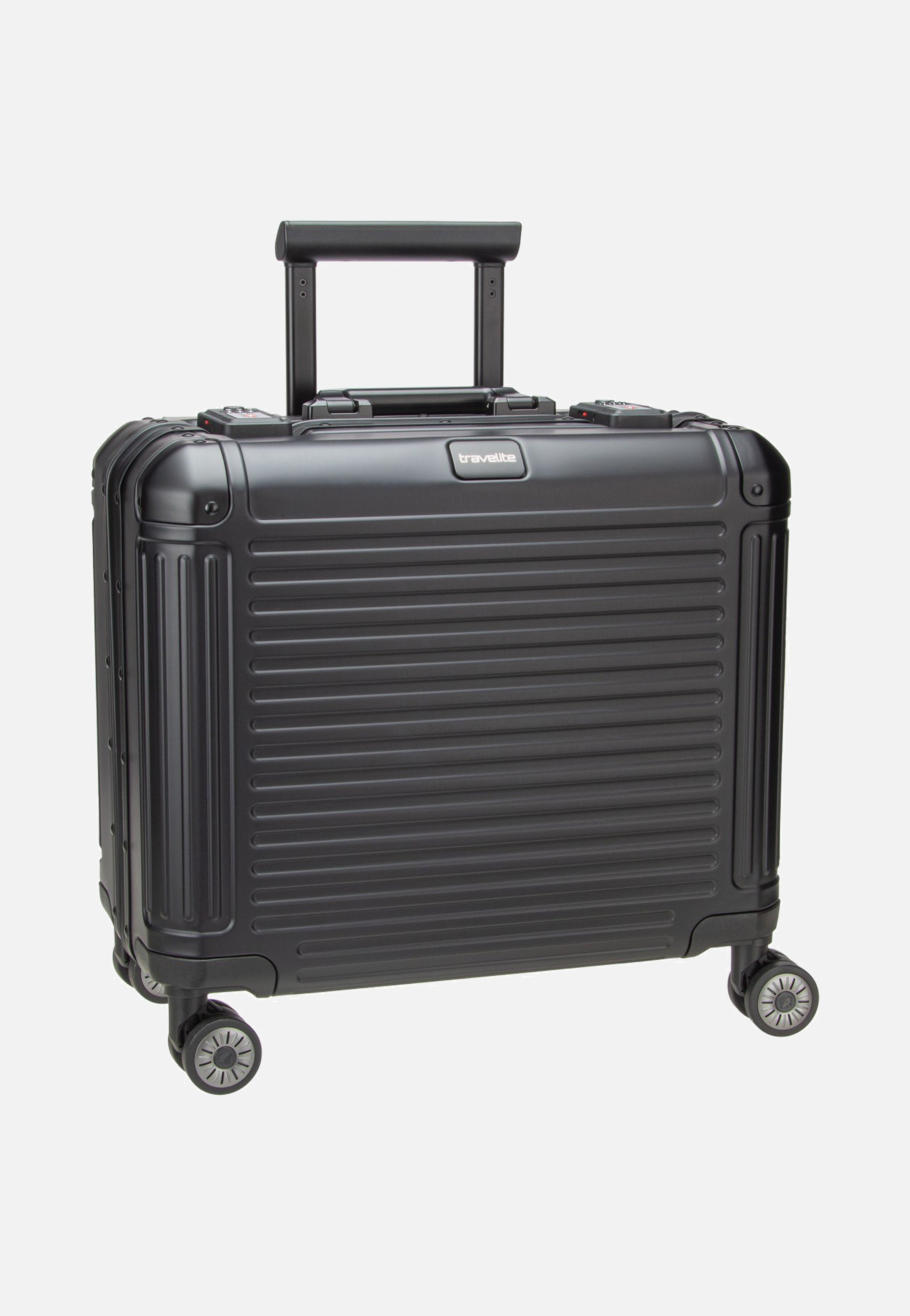 travelite Next 4w Business Wheeler Schwarz Suitcase