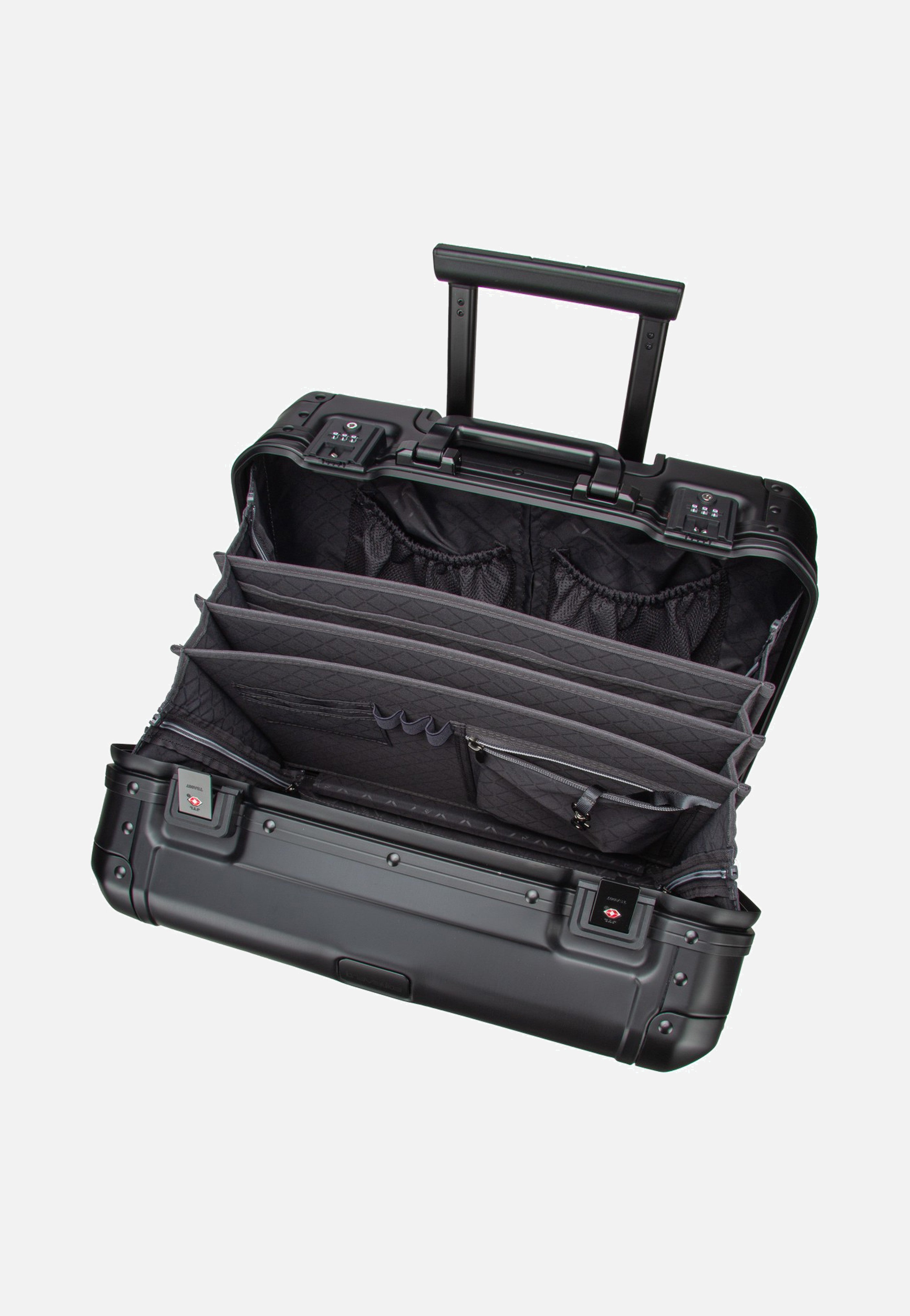 travelite Next 4w Business Wheeler Schwarz Suitcase