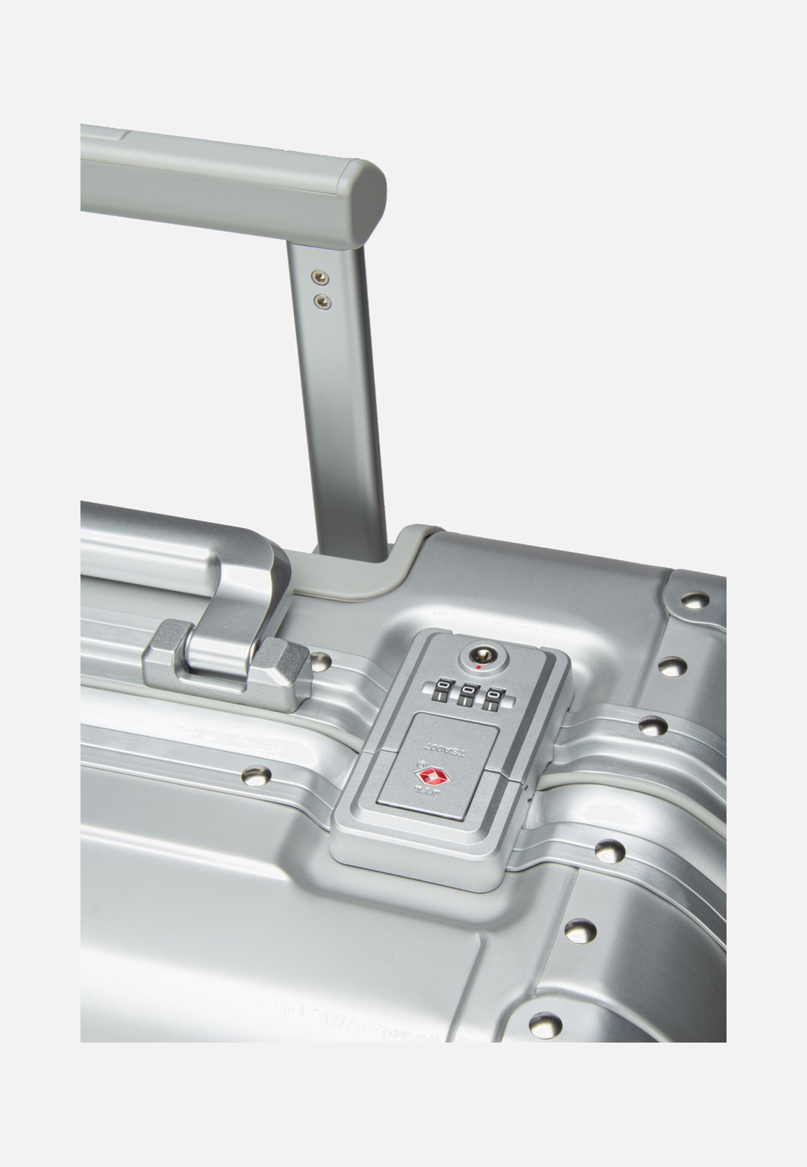 travelite Next 4w Business Wheeler Silber Suitcase