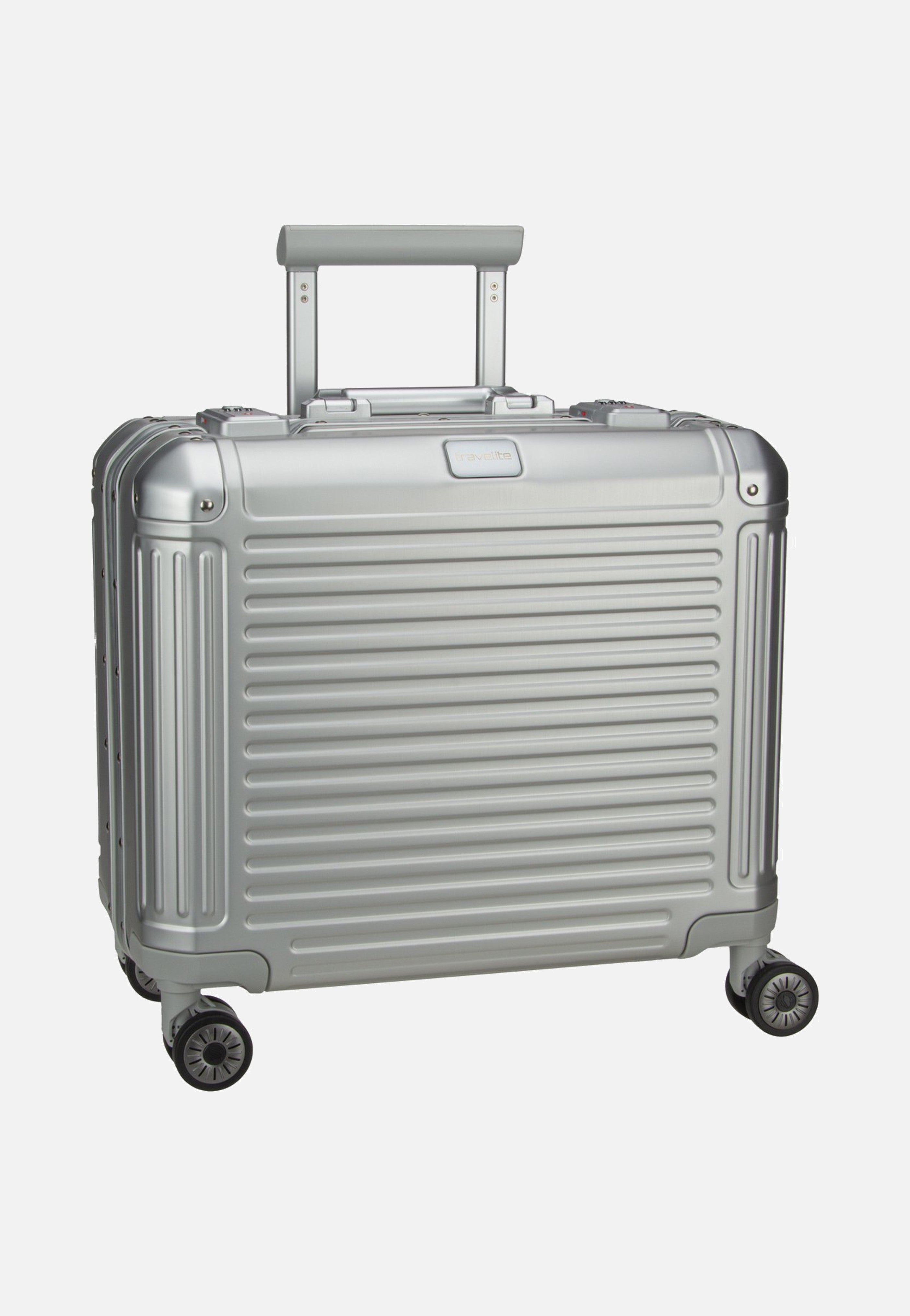 travelite Next 4w Business Wheeler Silber Suitcase