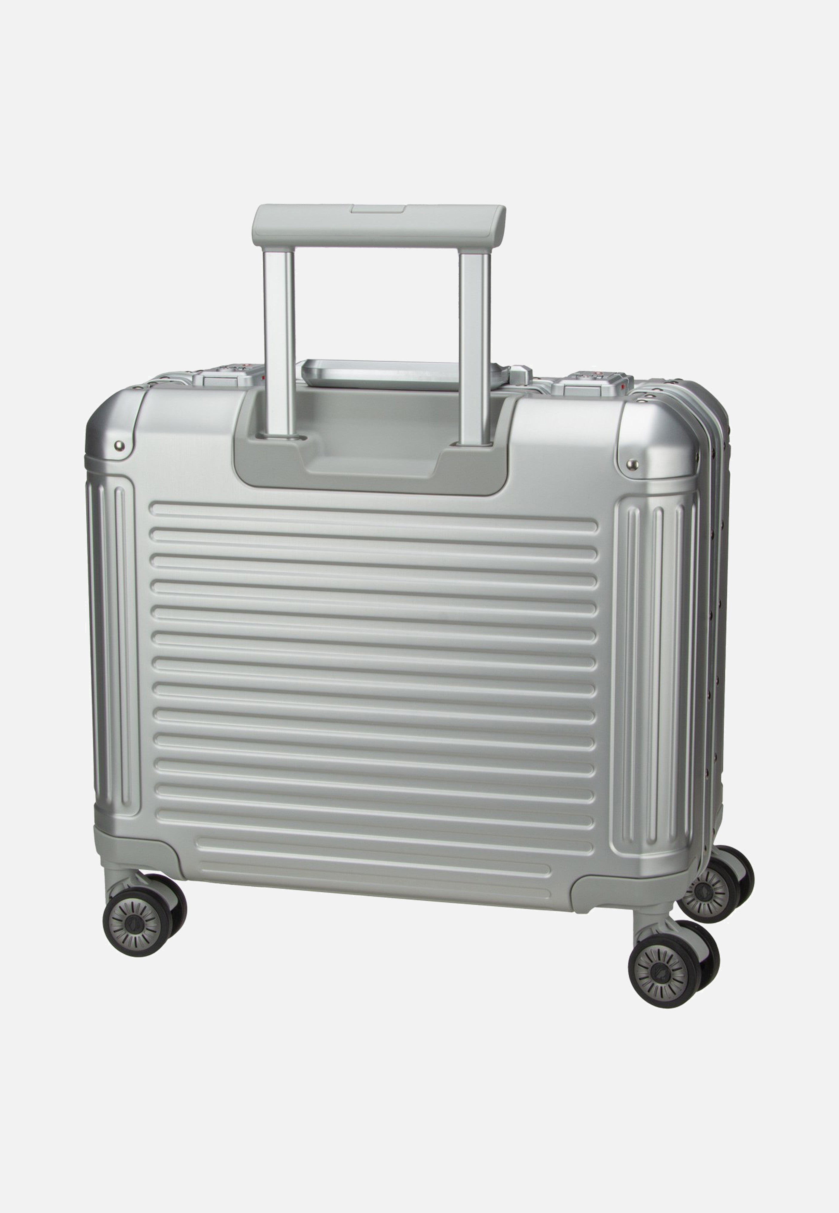 travelite Next 4w Business Wheeler Silber Suitcase