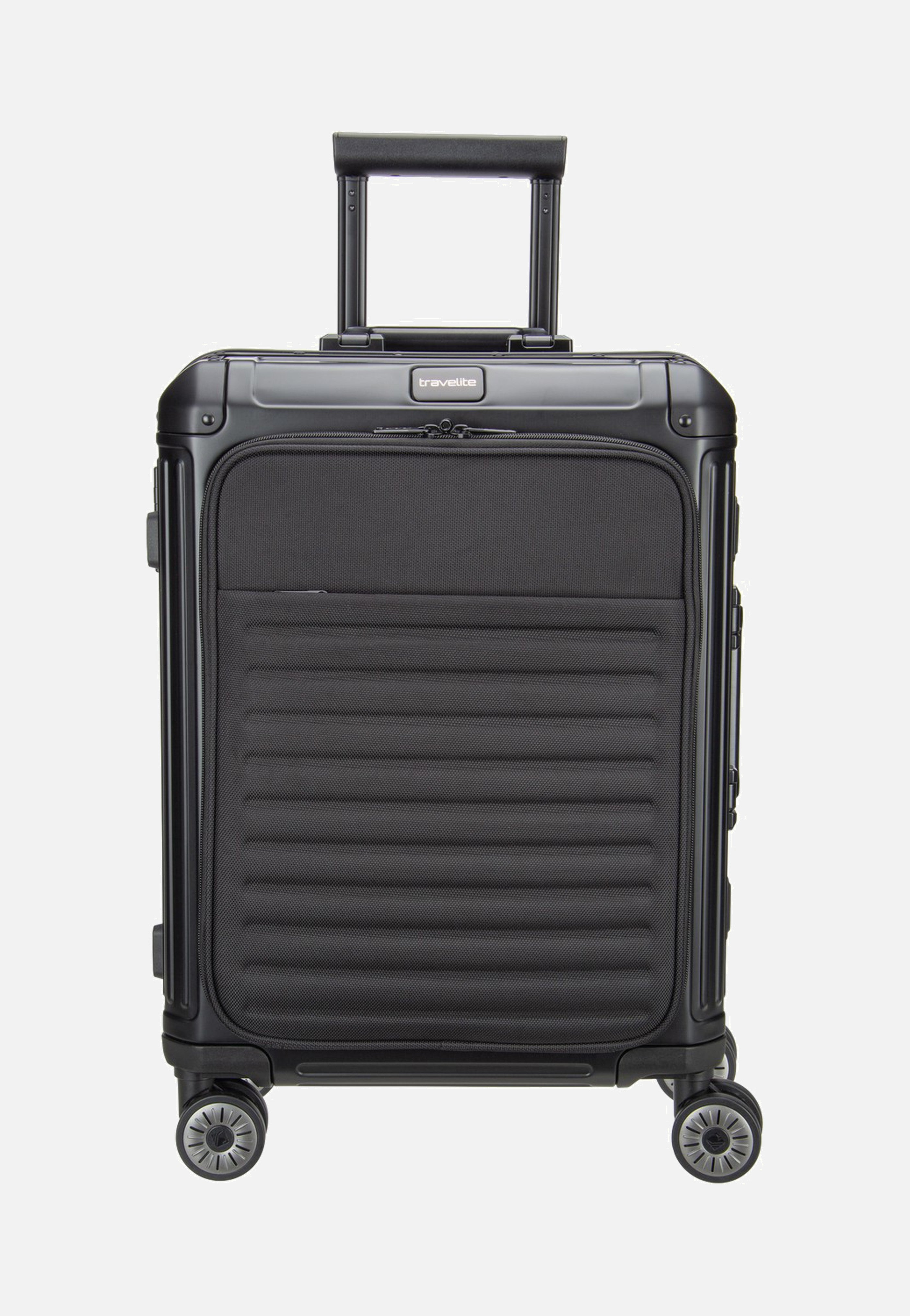 travelite Next 4w Trolley S+ Schwarz Suitcase