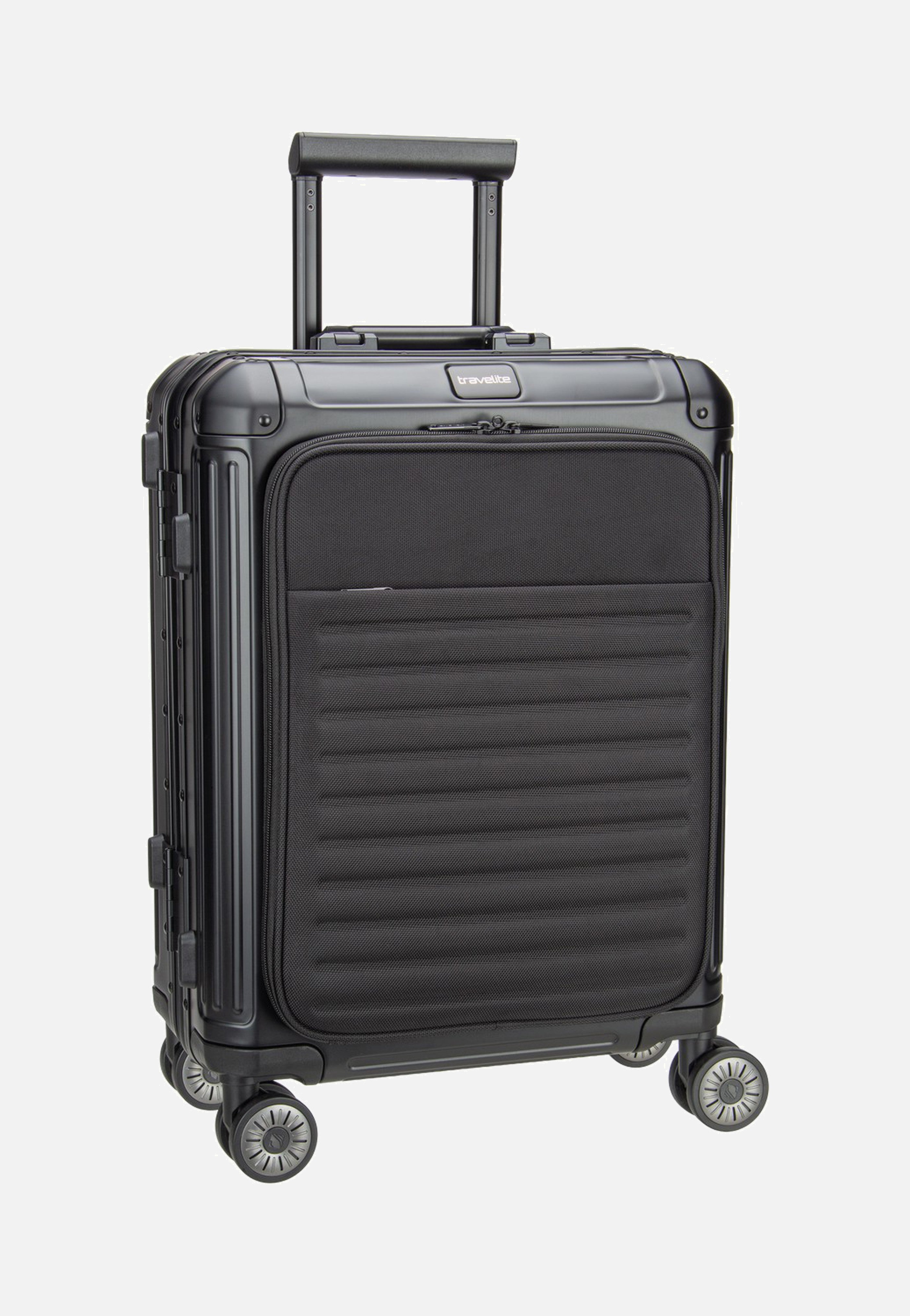 travelite Next 4w Trolley S+ Schwarz Suitcase