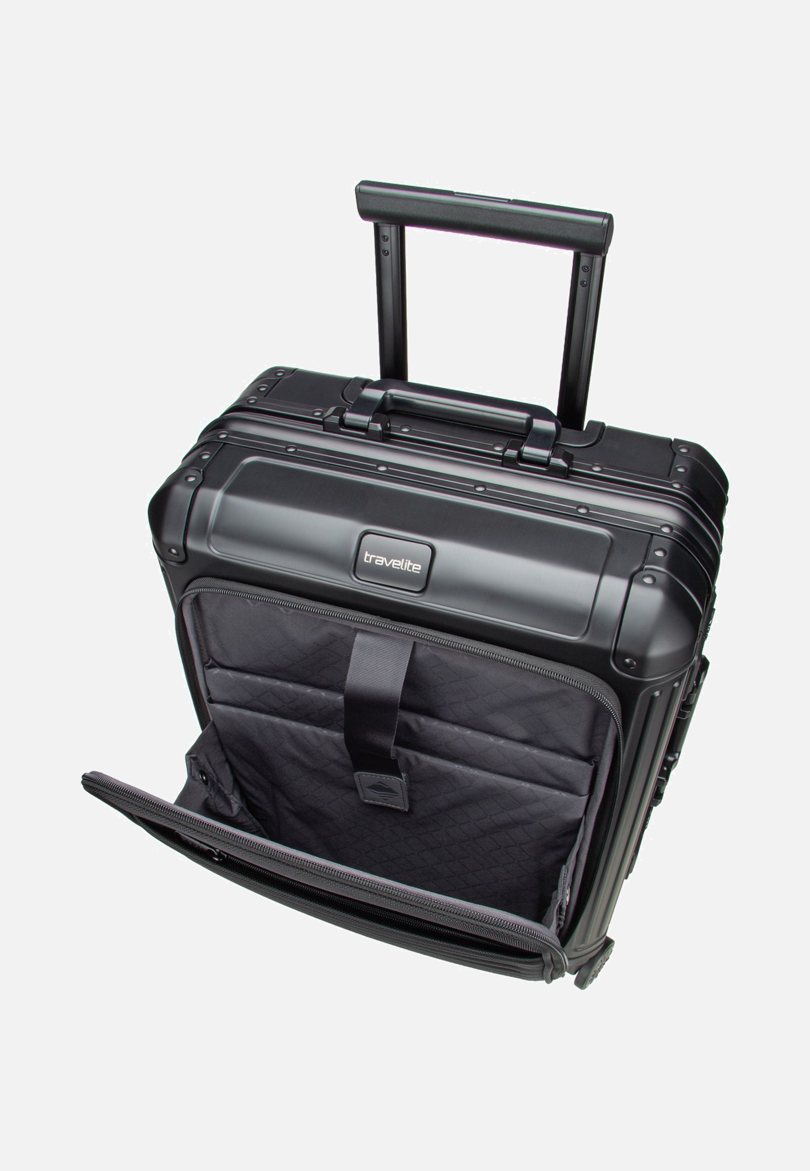 travelite Next 4w Trolley S+ Schwarz Suitcase
