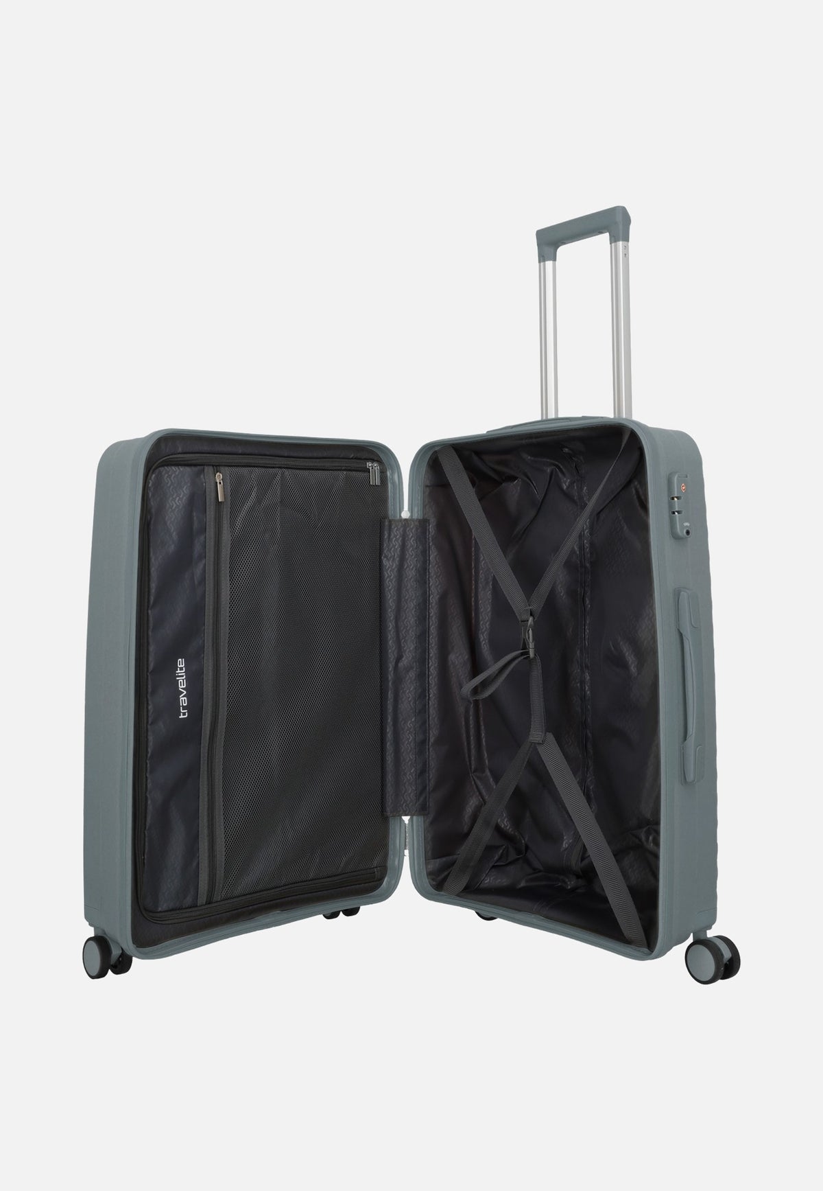 travelite Pacific Trolley 4w Set L/M/S Anthracite Suitcase