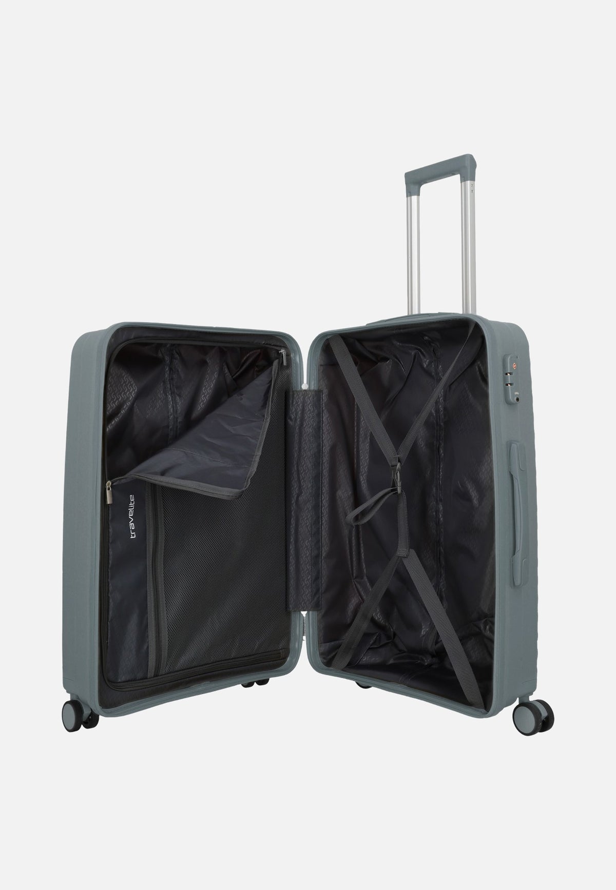 travelite Pacific Trolley 4w Set L/M/S Anthracite Suitcase