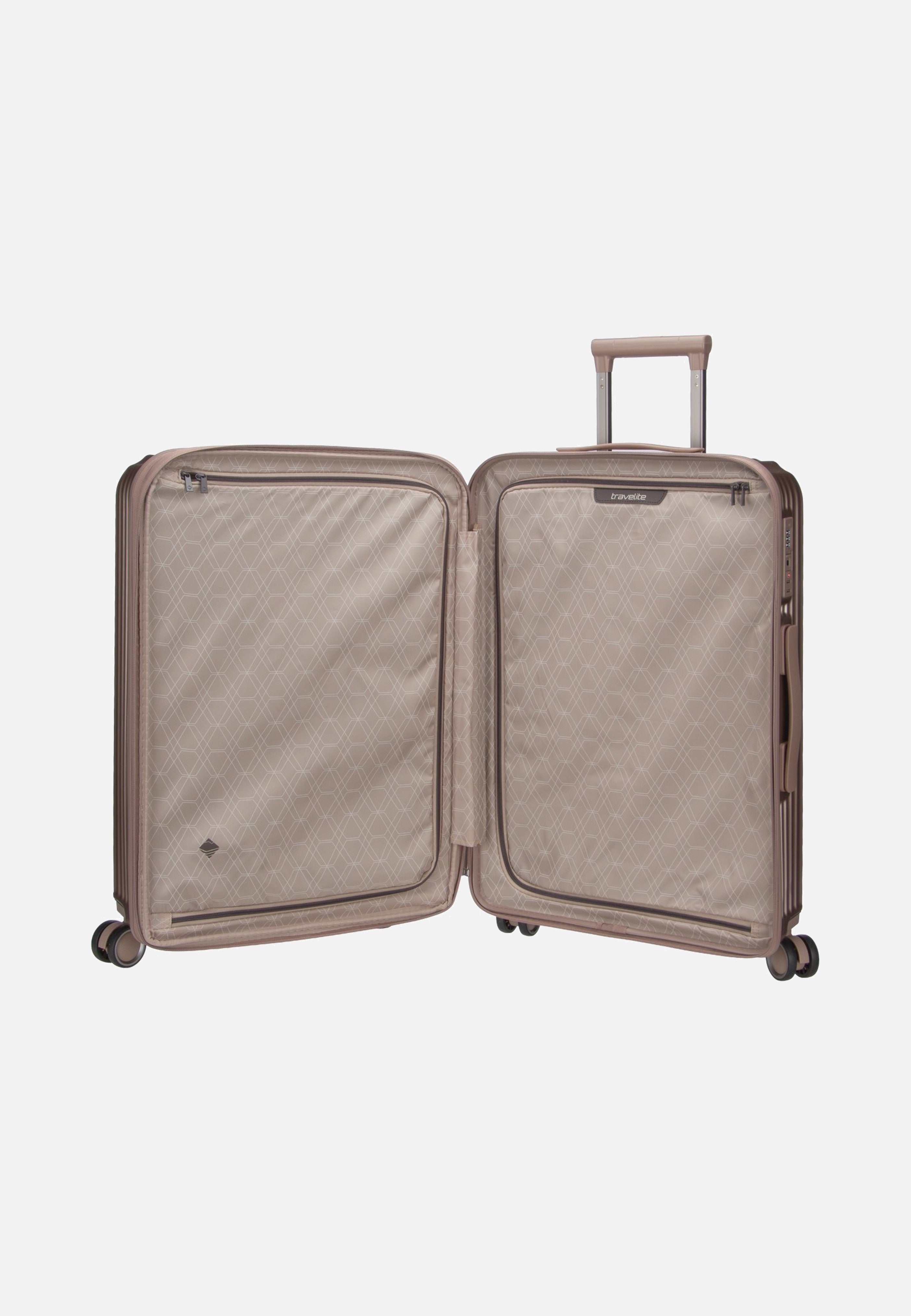 travelite Paros 4W Trolley M Cappuccino Suitcase
