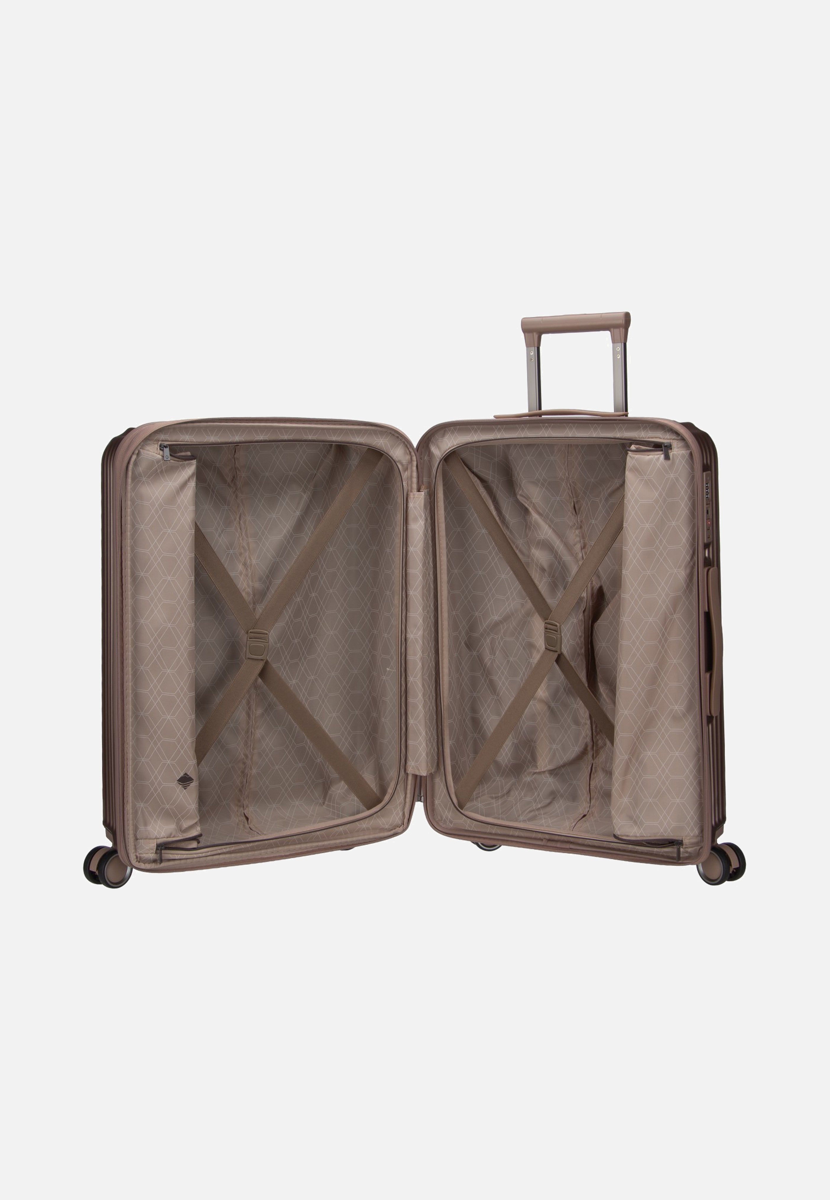 travelite Paros 4W Trolley M Cappuccino Suitcase