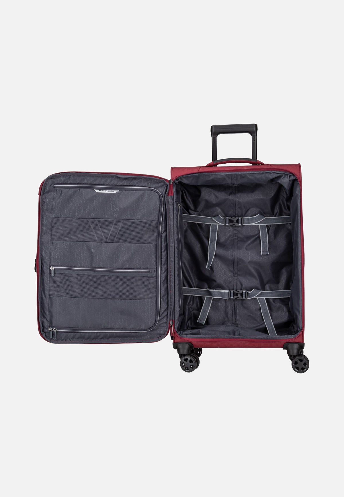 travelite Skaii Trolley 4w M exp. Red Suitcase