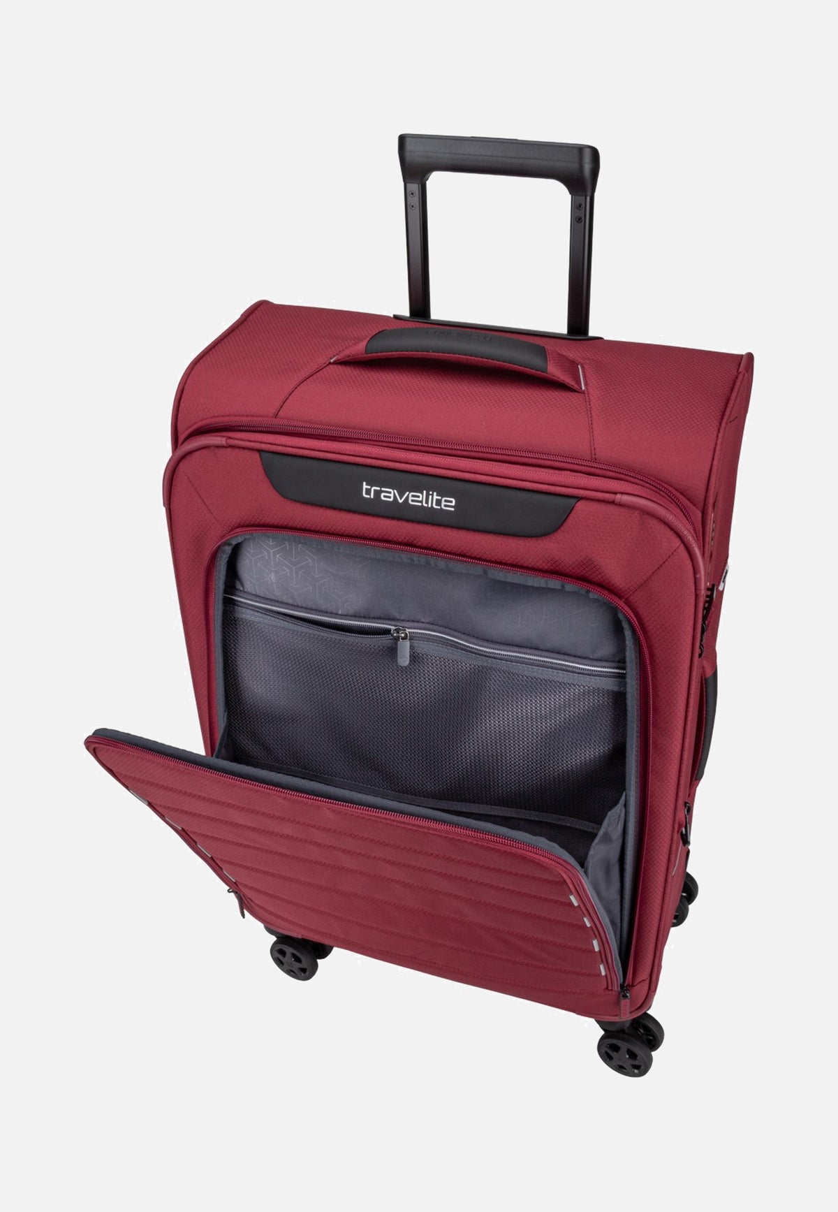 travelite Skaii Trolley 4w M exp. Red Suitcase