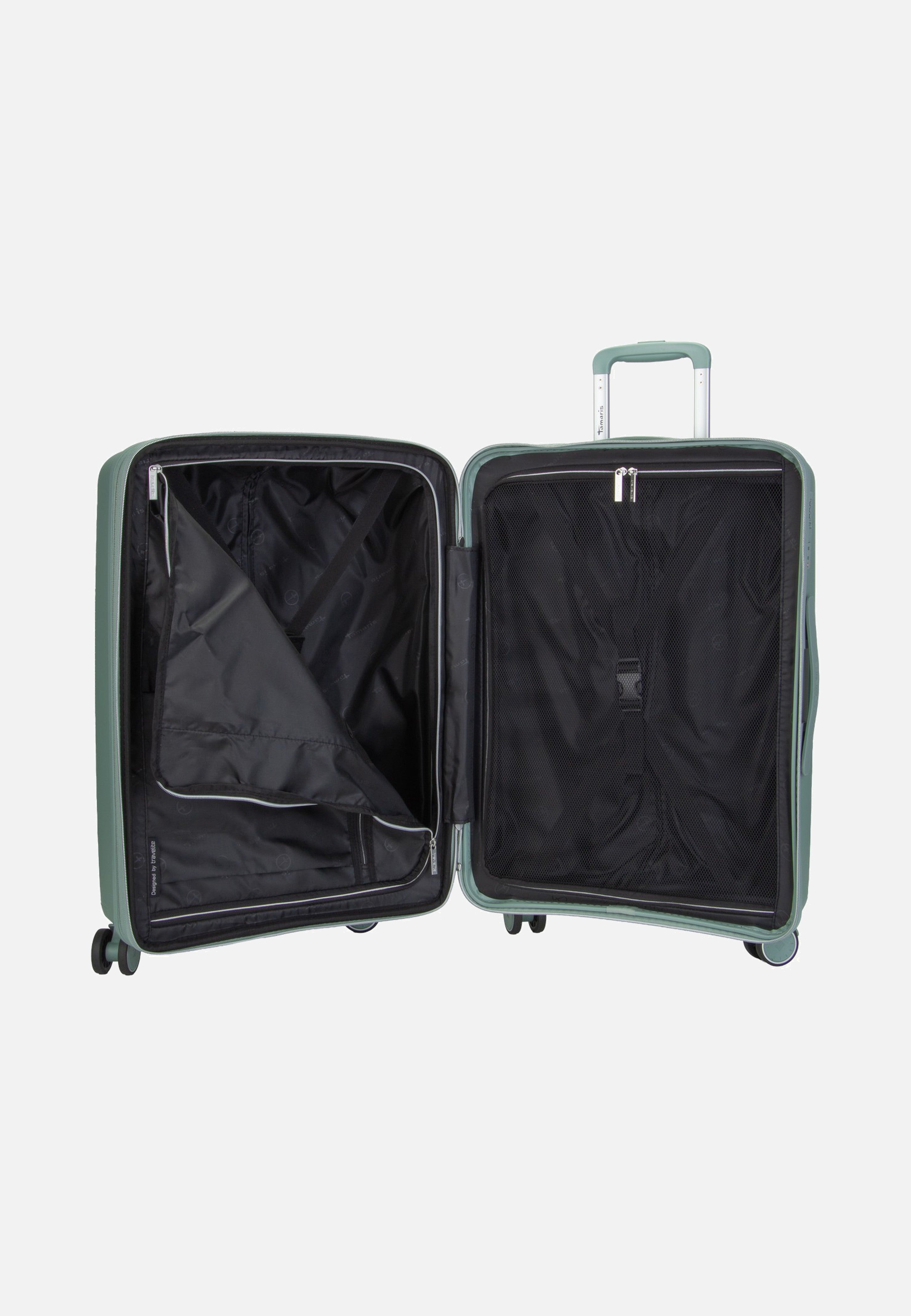 travelite x Tamaris Voyaage Trolley 4w M exp. Sage Green Suitcase