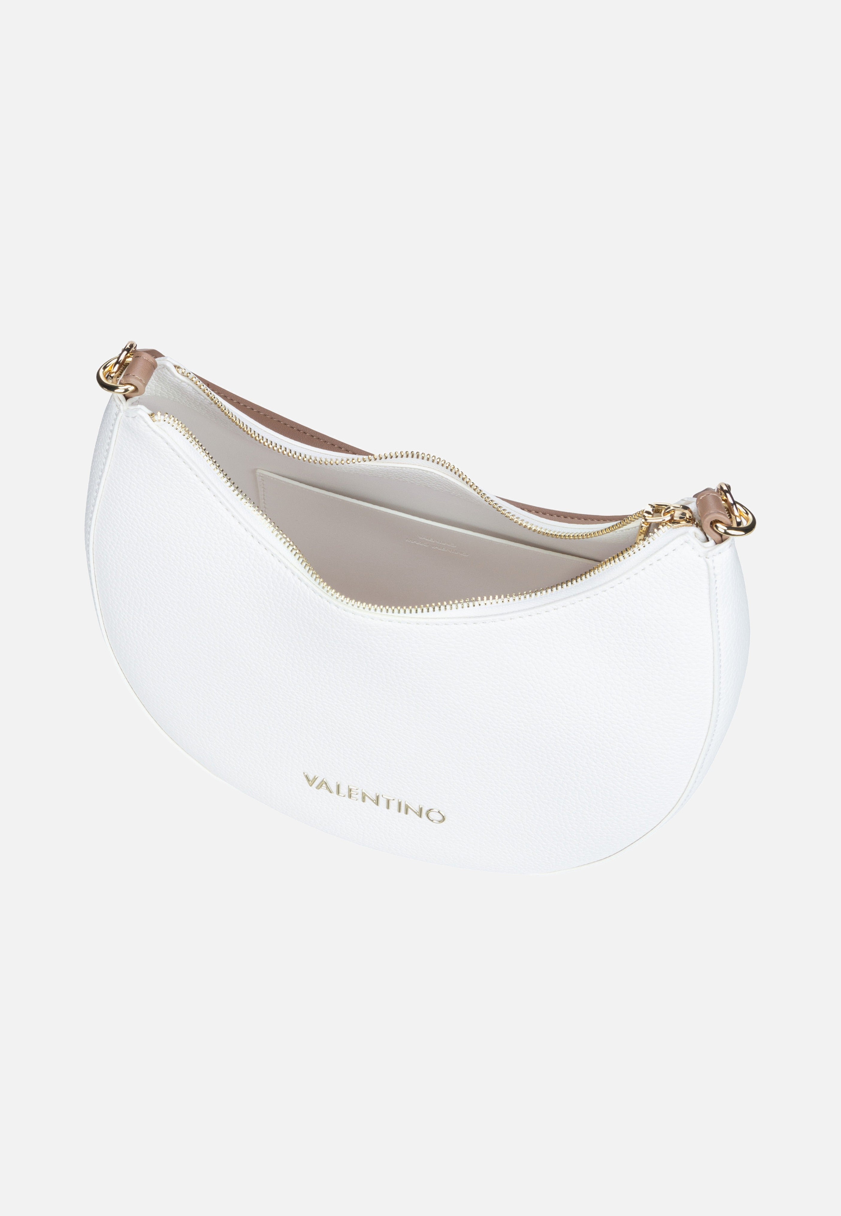 Valentino - Alexia 808 Bianco/Cuoio - Hobo Bag | Women-Image